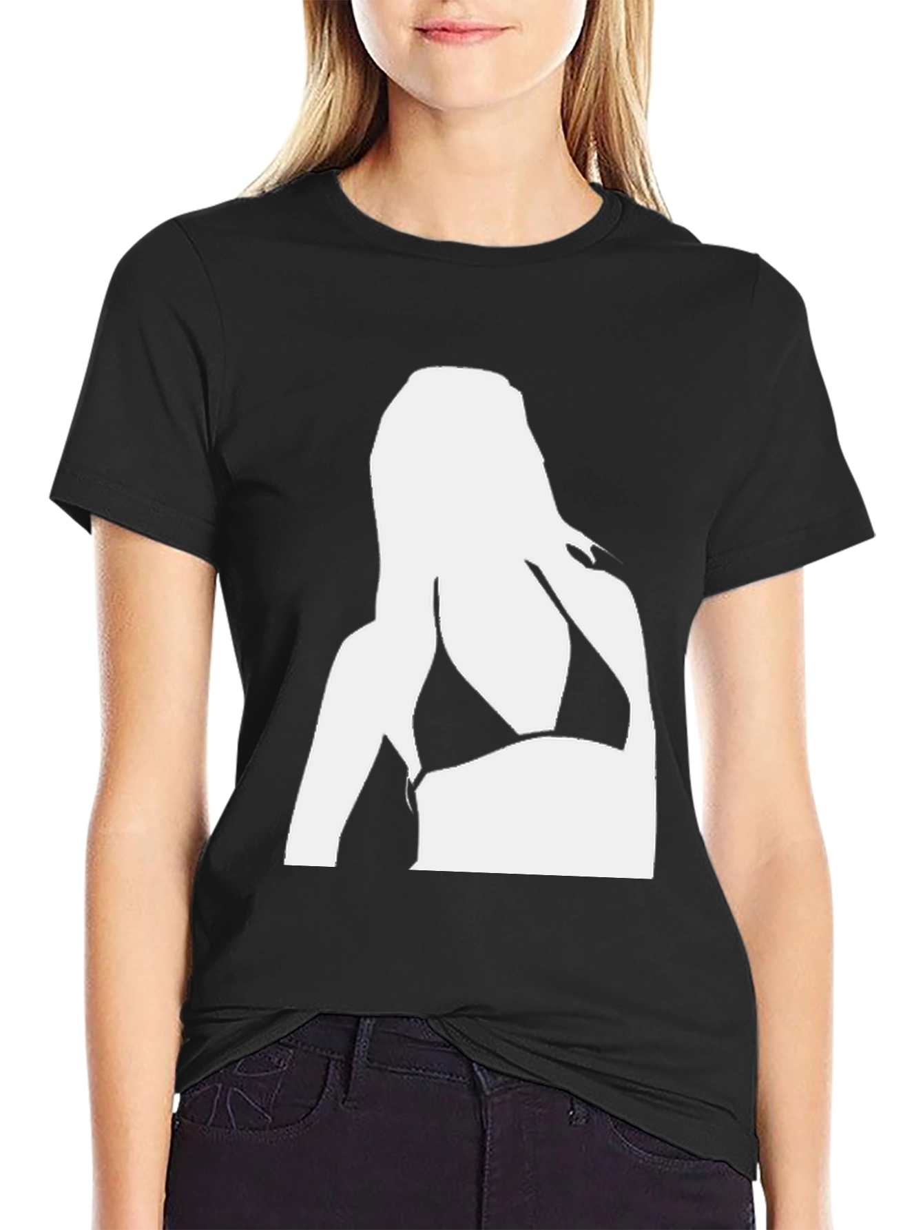 Silhouette Bikini Graphic Tee - Casual Wear