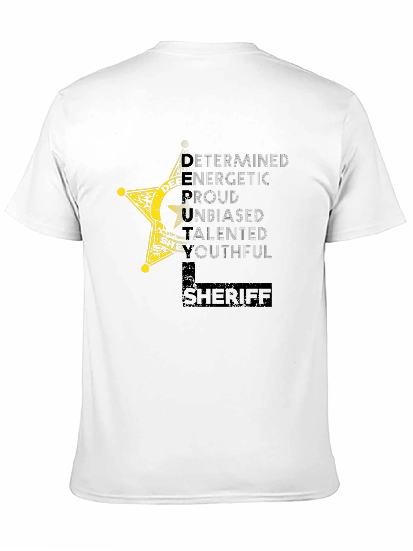Deputy Sheriff Star Graphic T-Shirt