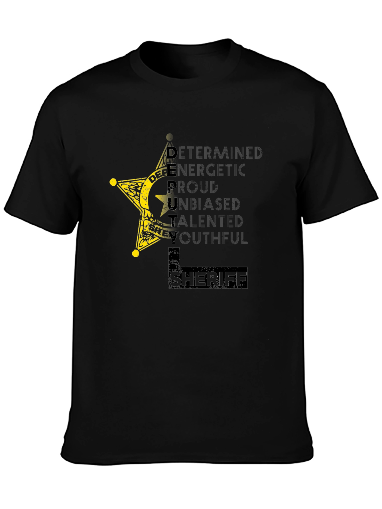 Deputy Sheriff Star Graphic T-Shirt