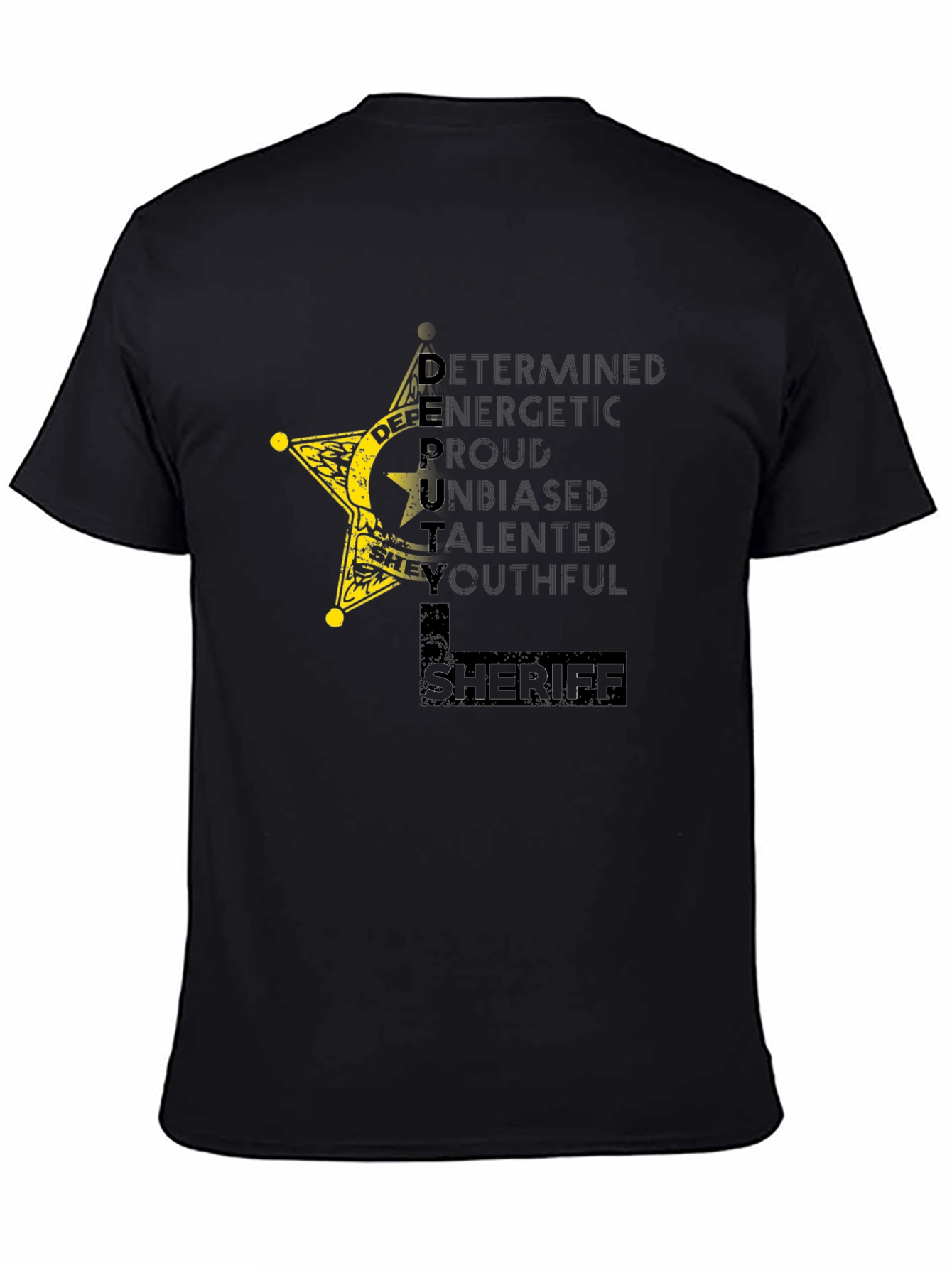 Deputy Sheriff Star Graphic T-Shirt