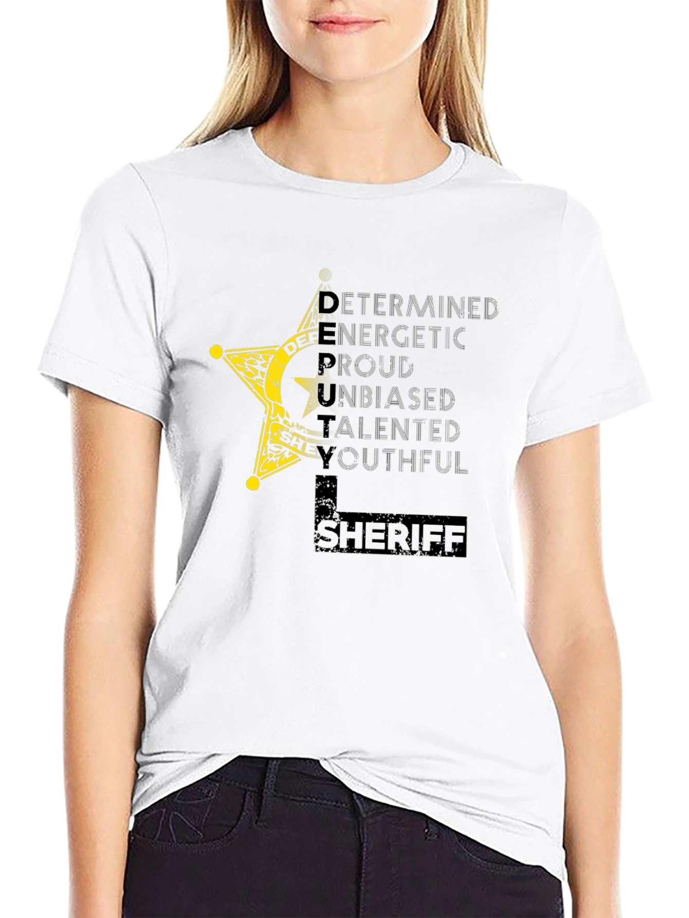 Deputy Sheriff Star Graphic T-Shirt