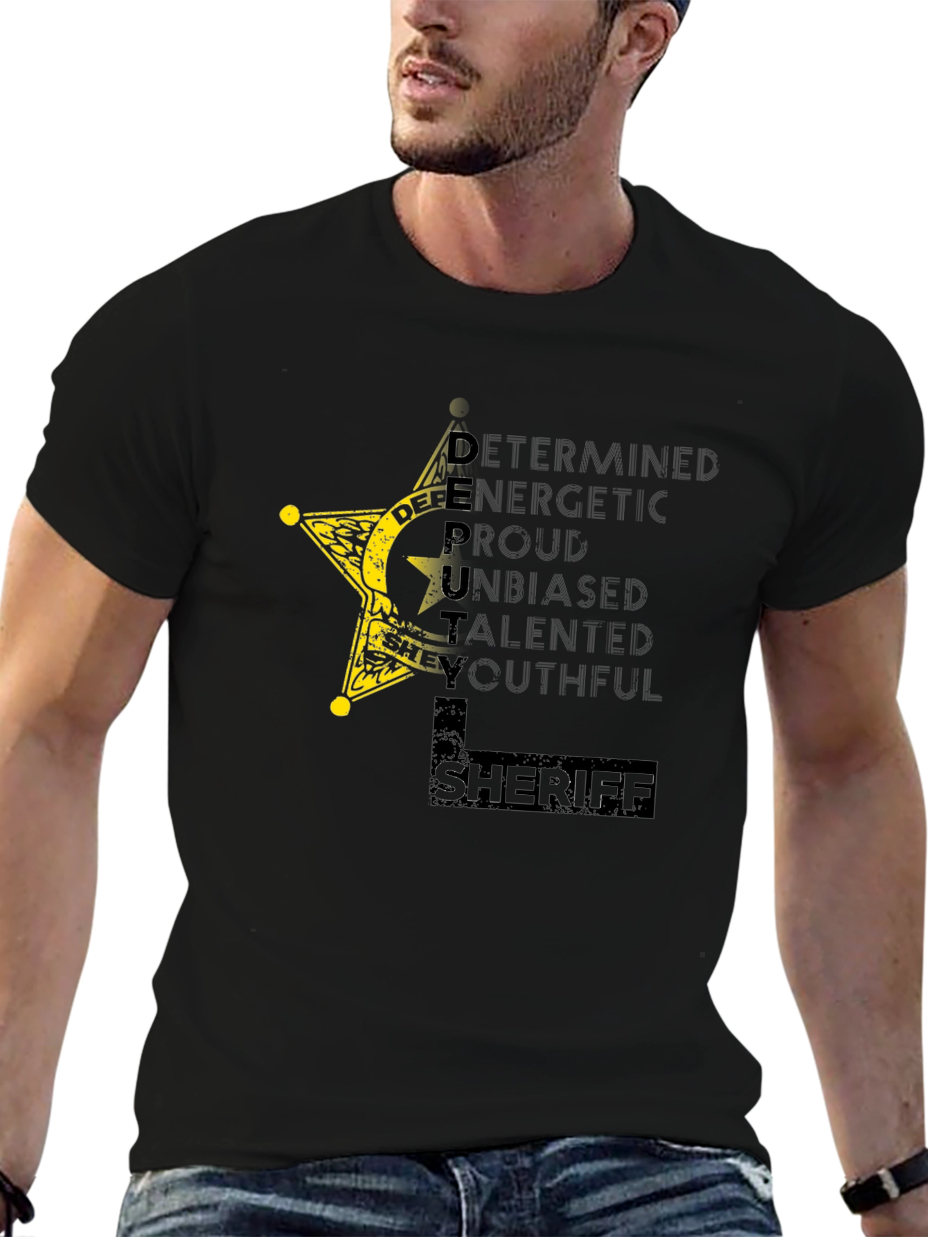 Deputy Sheriff Star Graphic T-Shirt
