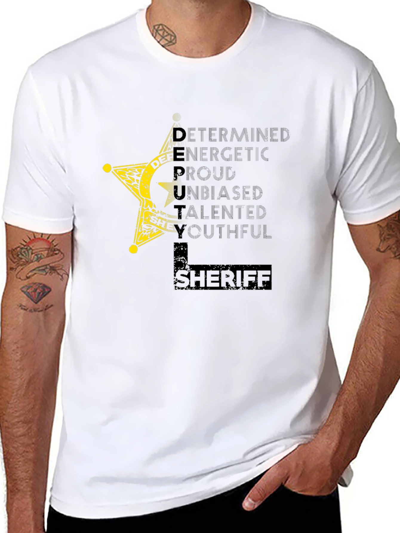 Deputy Sheriff Star Graphic T-Shirt