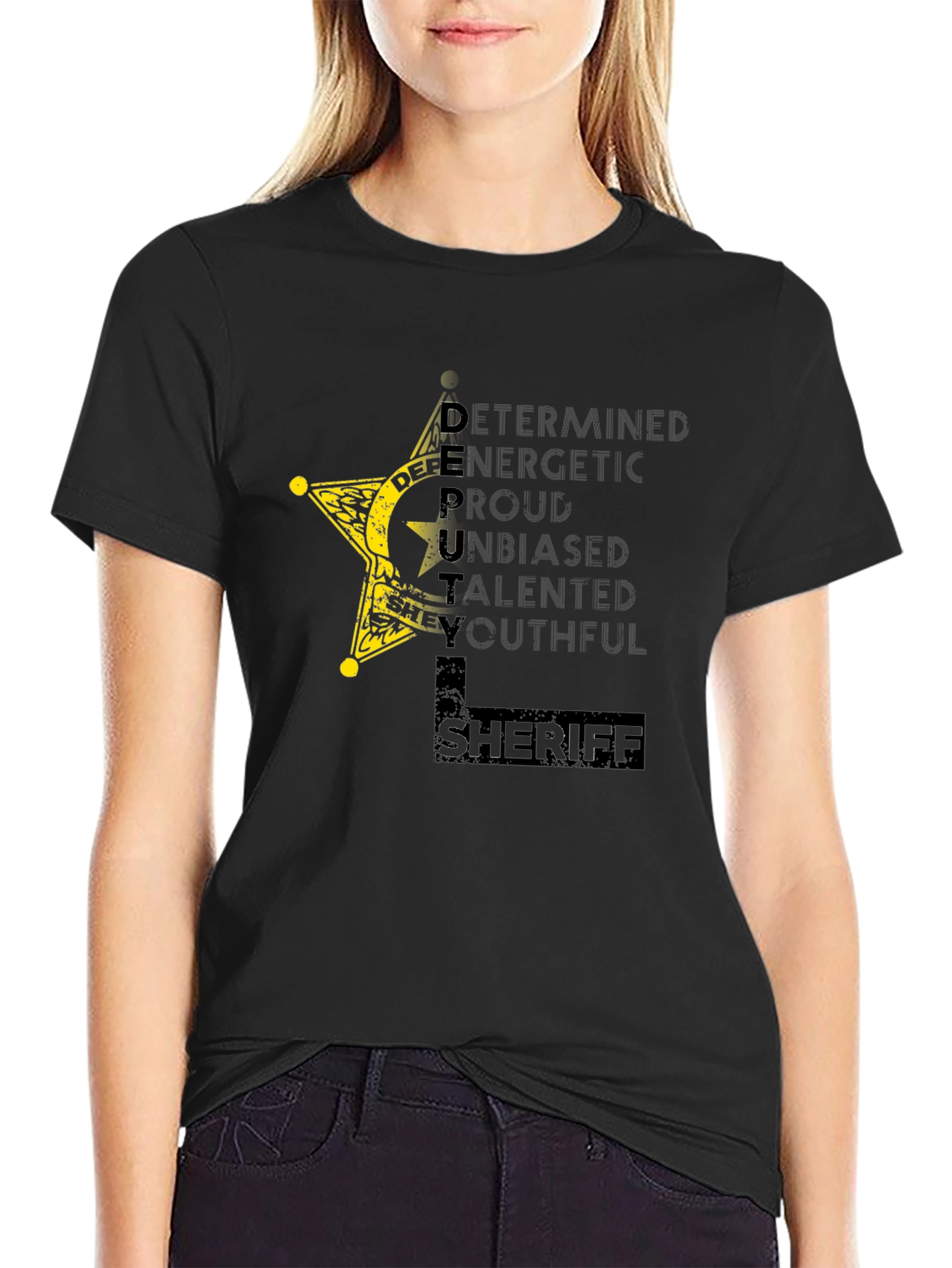 Deputy Sheriff Star Graphic T-Shirt