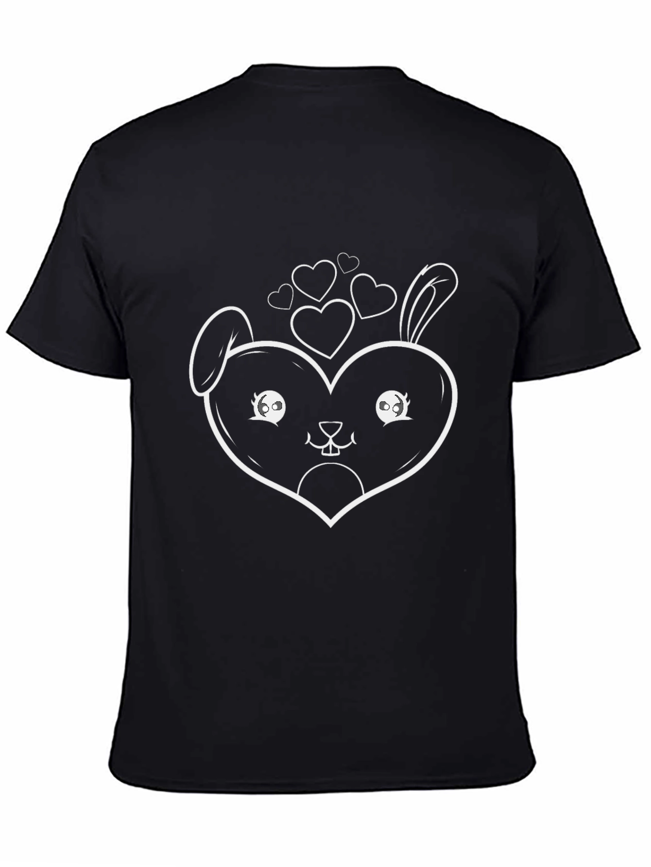 Cute Bunny Heart Graphic Tee