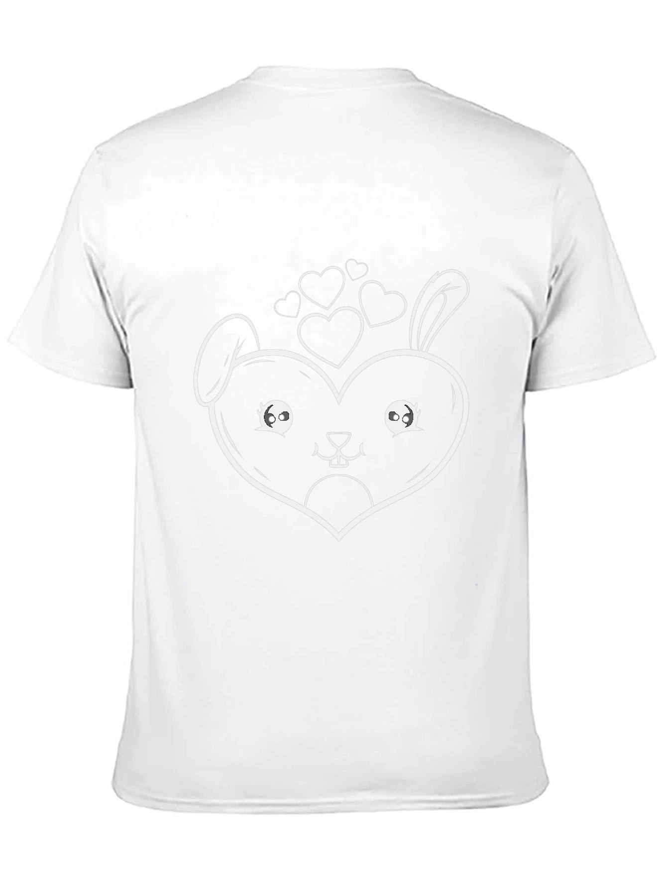 Cute Bunny Heart Graphic Tee