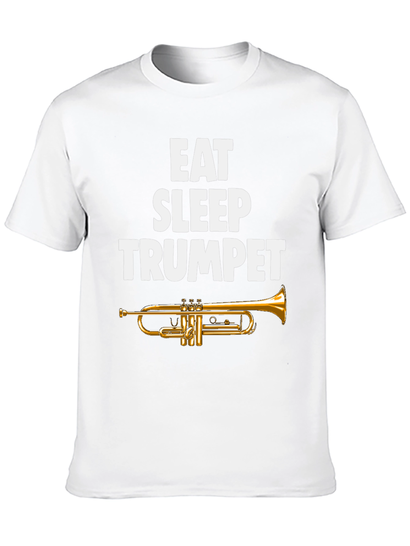 Eat Sleep Trumpet Black T-Shirt - Musicians Tee
