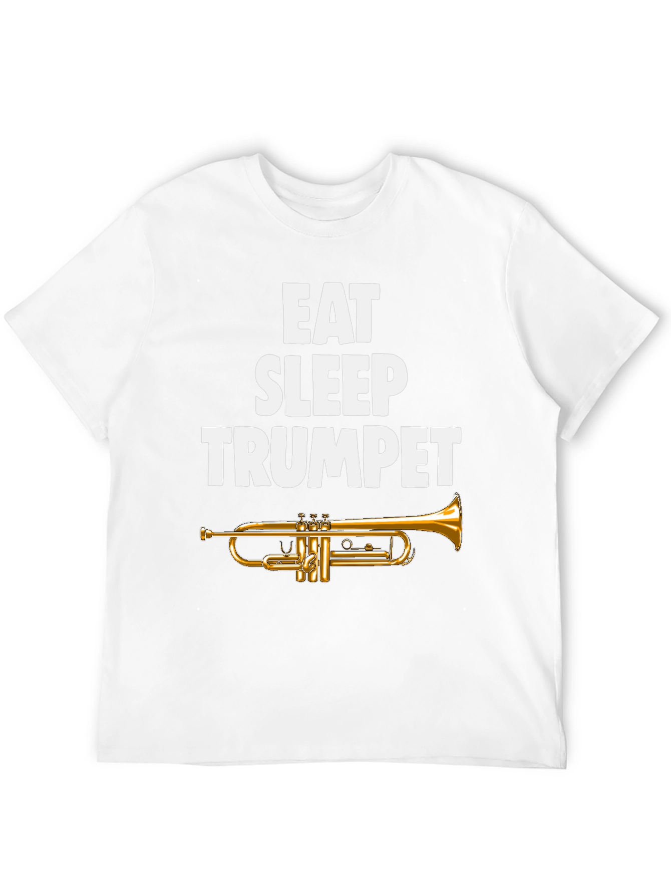 Eat Sleep Trumpet Black T-Shirt - Musicians Tee