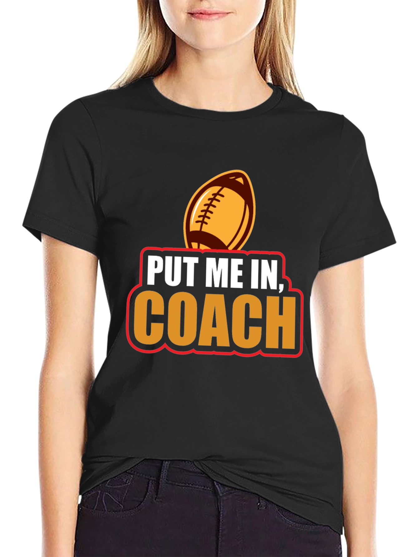 Put Me In Coach Football T-Shirt