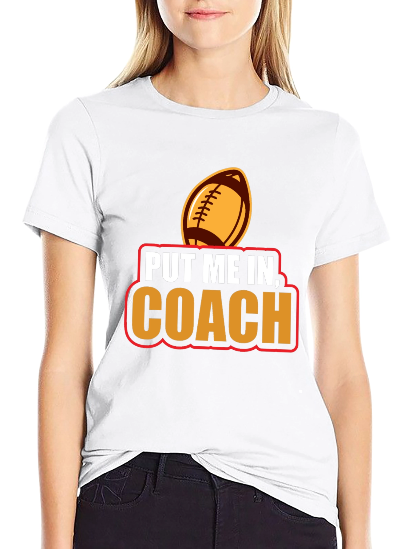 Put Me In Coach Football T-Shirt