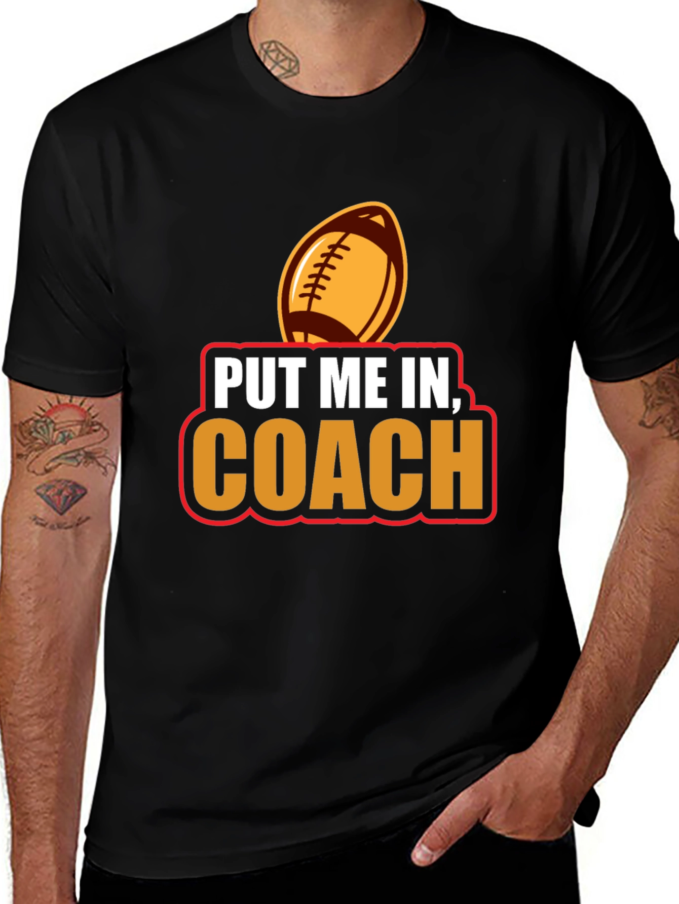 Put Me In Coach Football T-Shirt