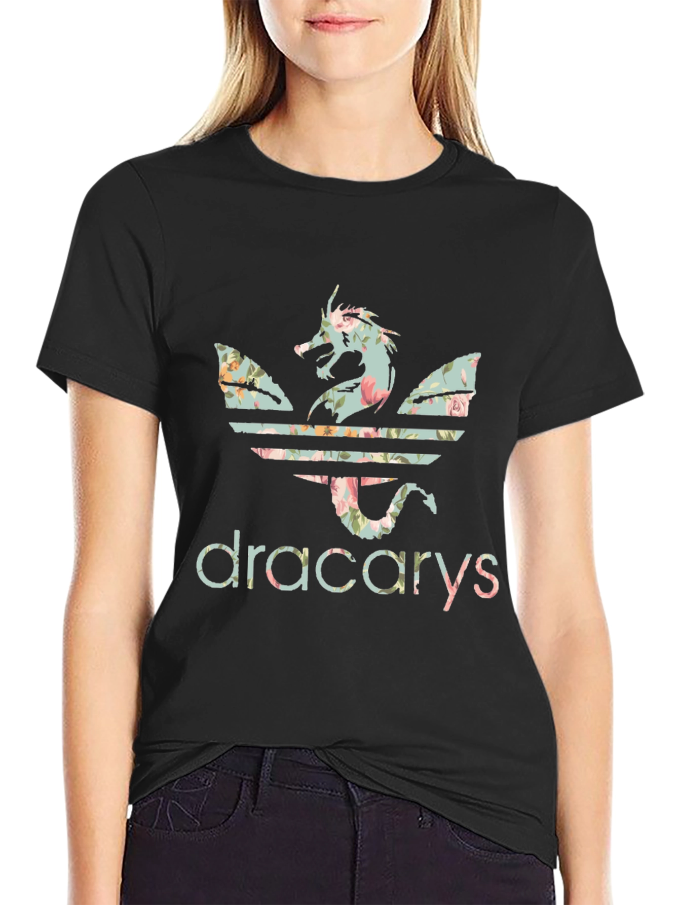 Dracarys Floral Dragon T-Shirt