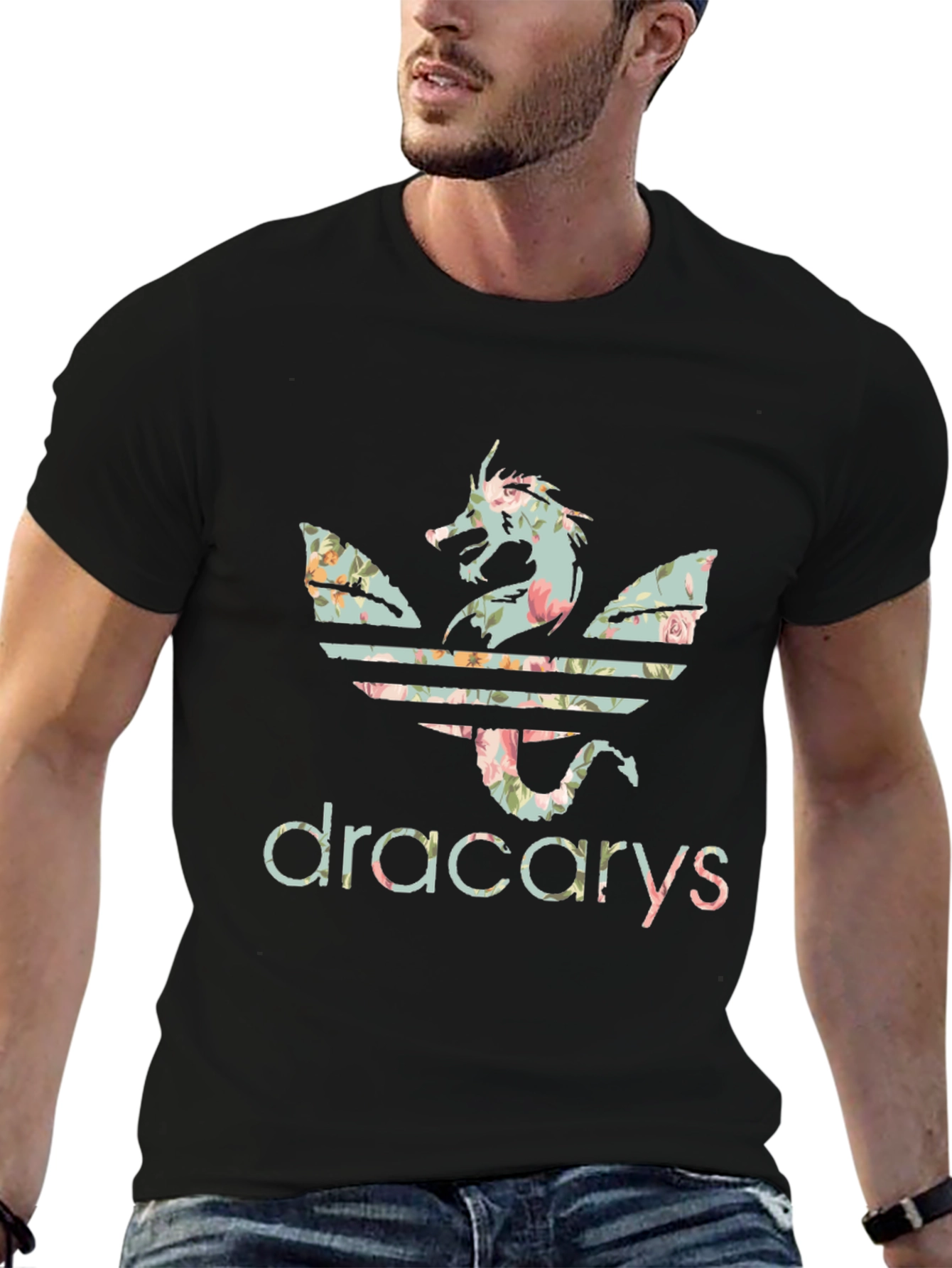 Dracarys Floral Dragon T-Shirt