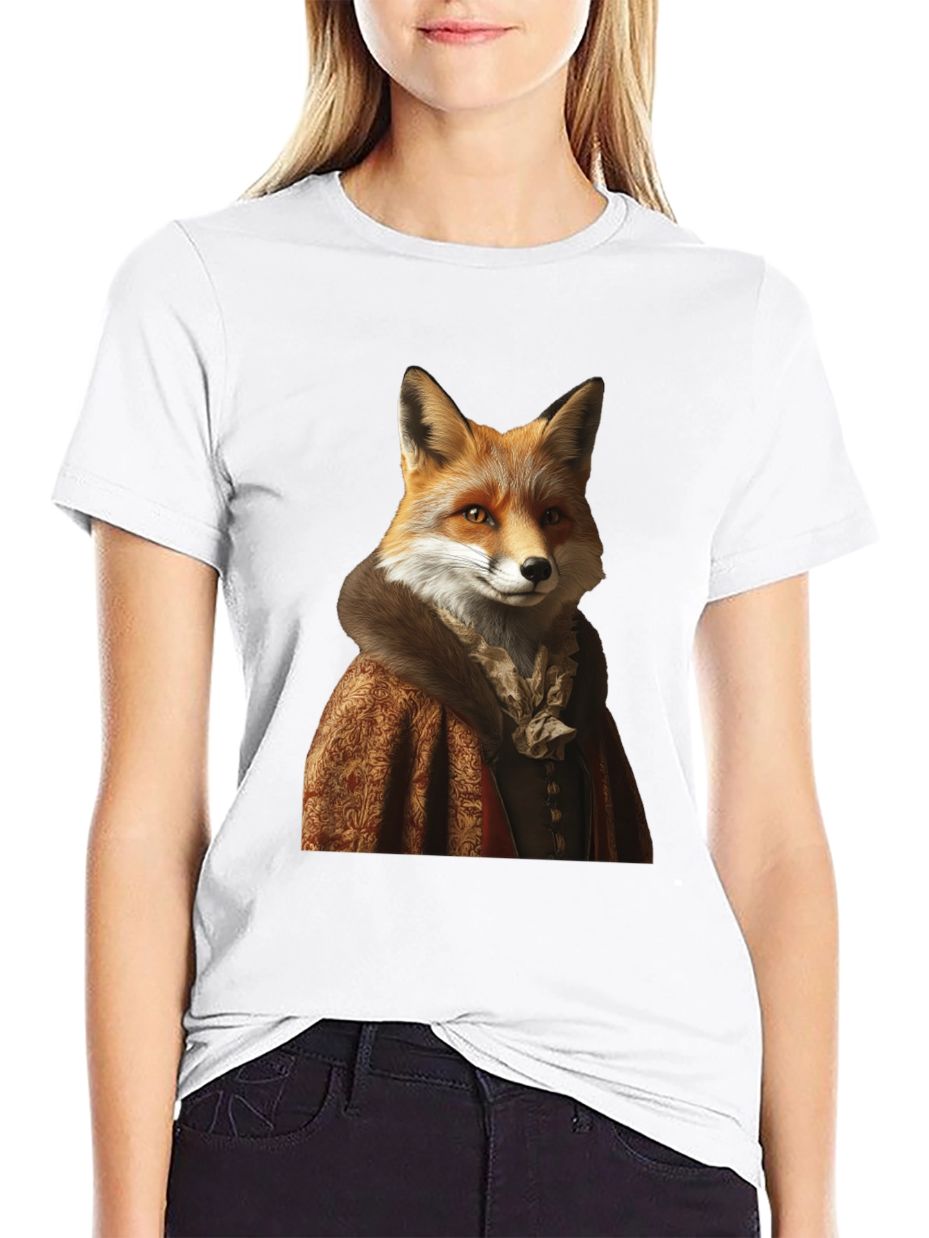 Fox Portrait Graphic Tee - Renaissance Style