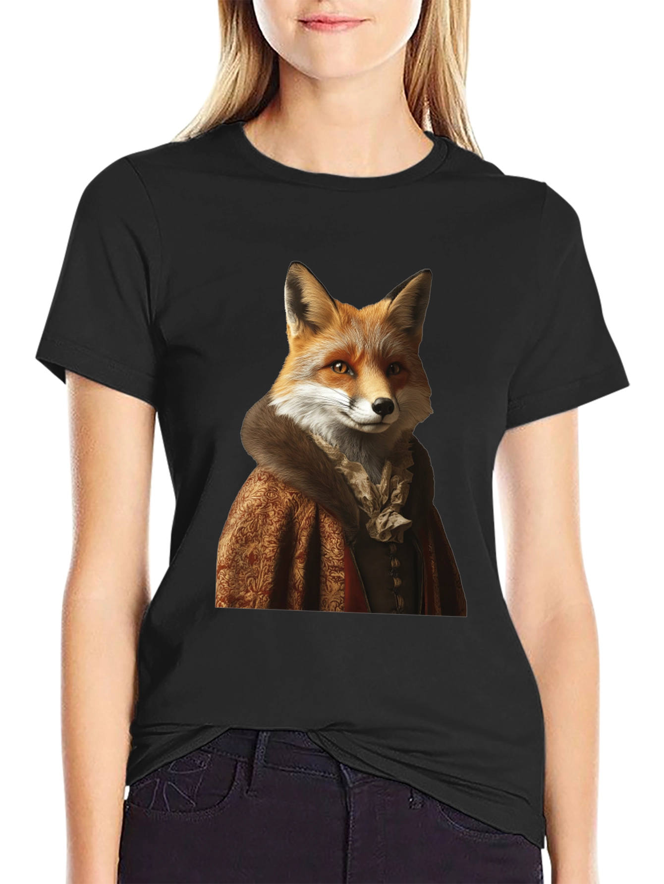 Fox Portrait Graphic Tee - Renaissance Style