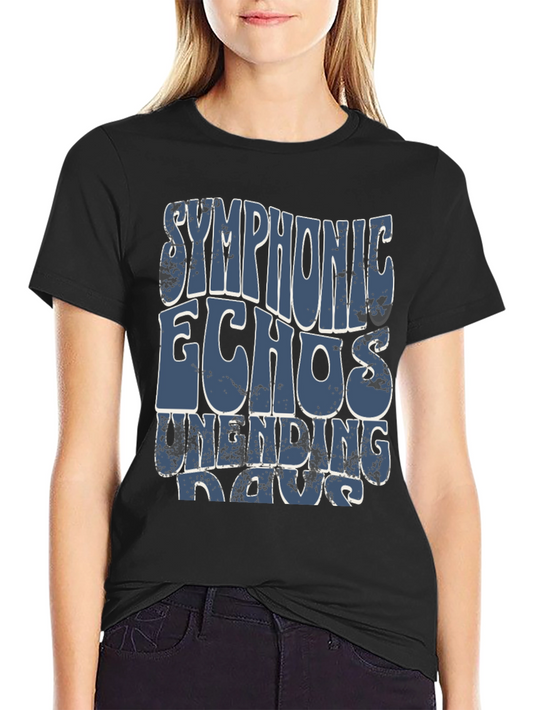 Symphonic Echoes Unending Days Black T-Shirt