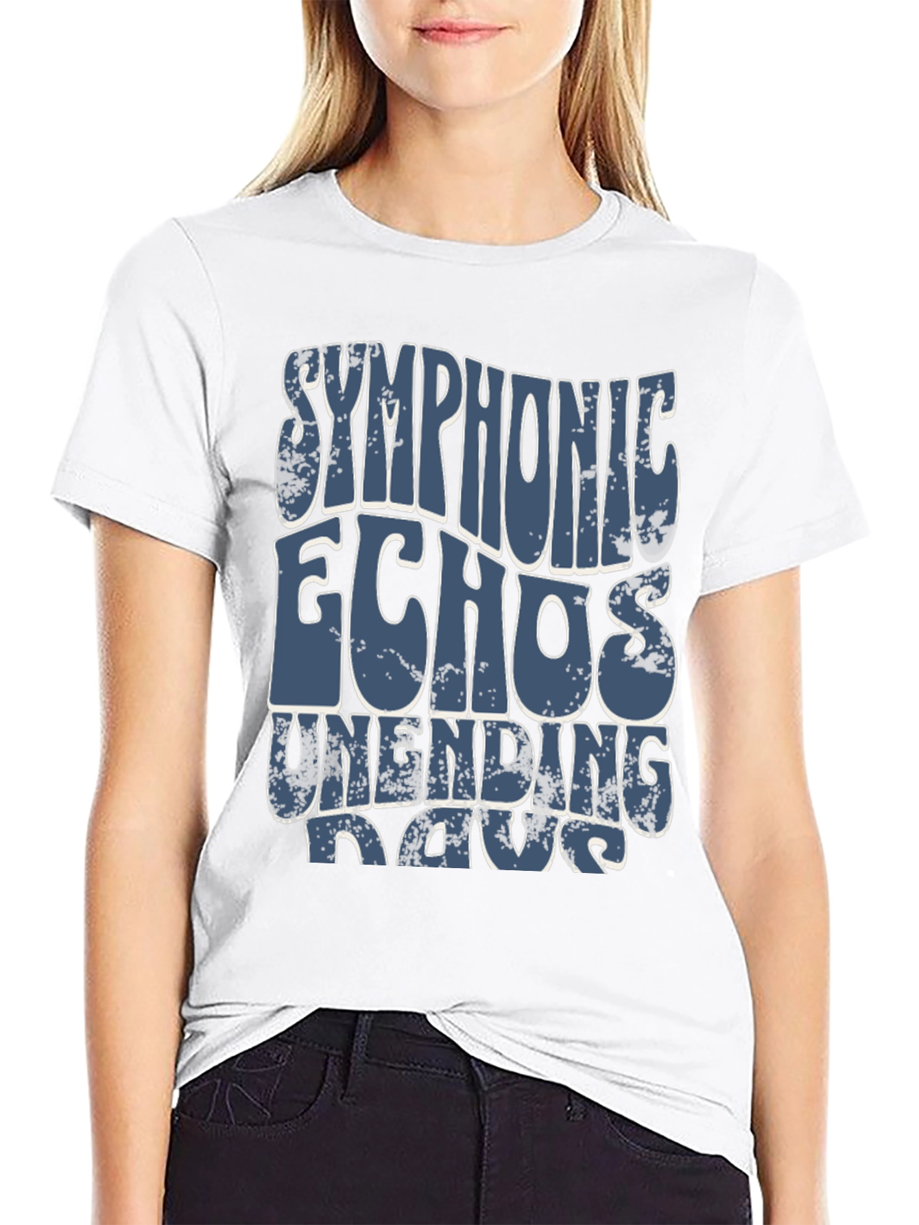 Symphonic Echoes Unending Days Black T-Shirt