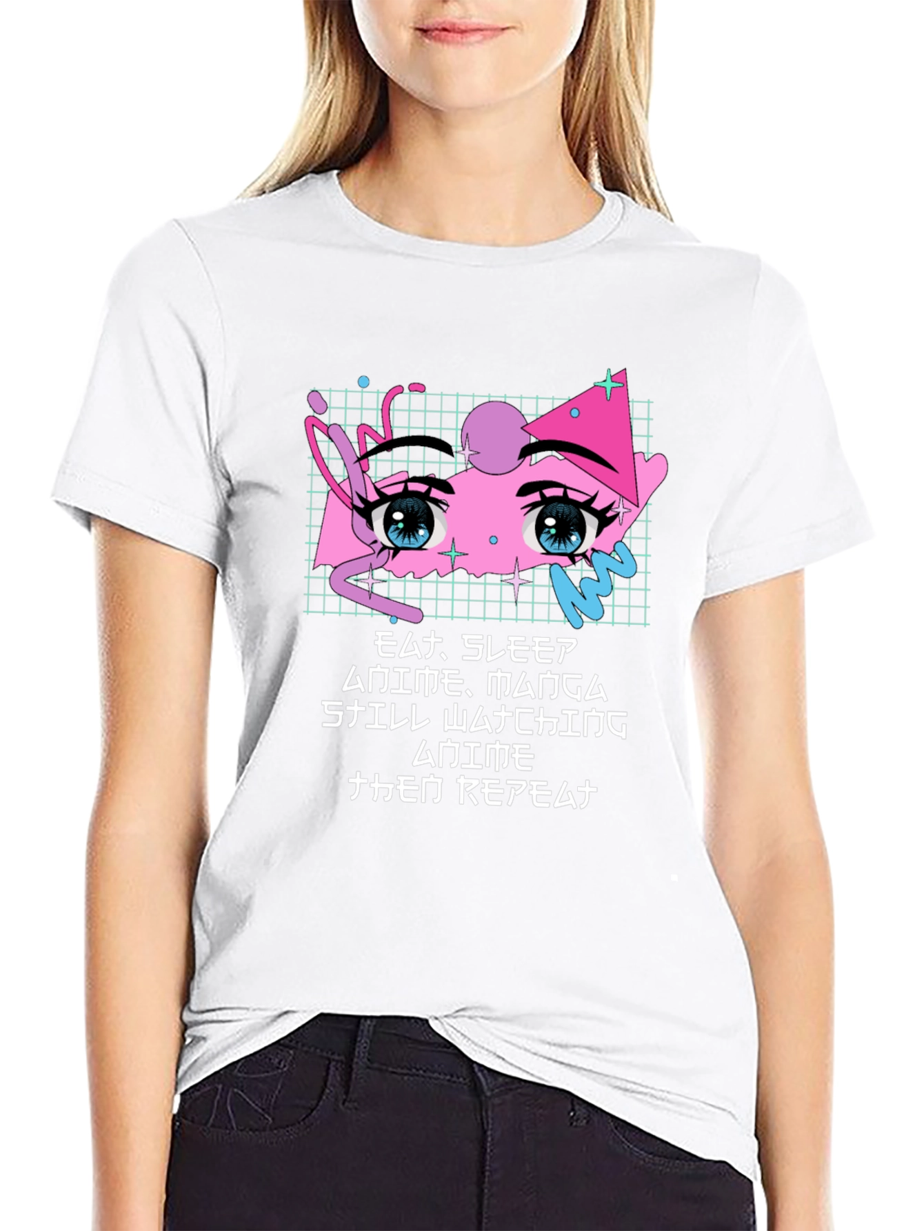 Anime Manga Graphic Black T-Shirt