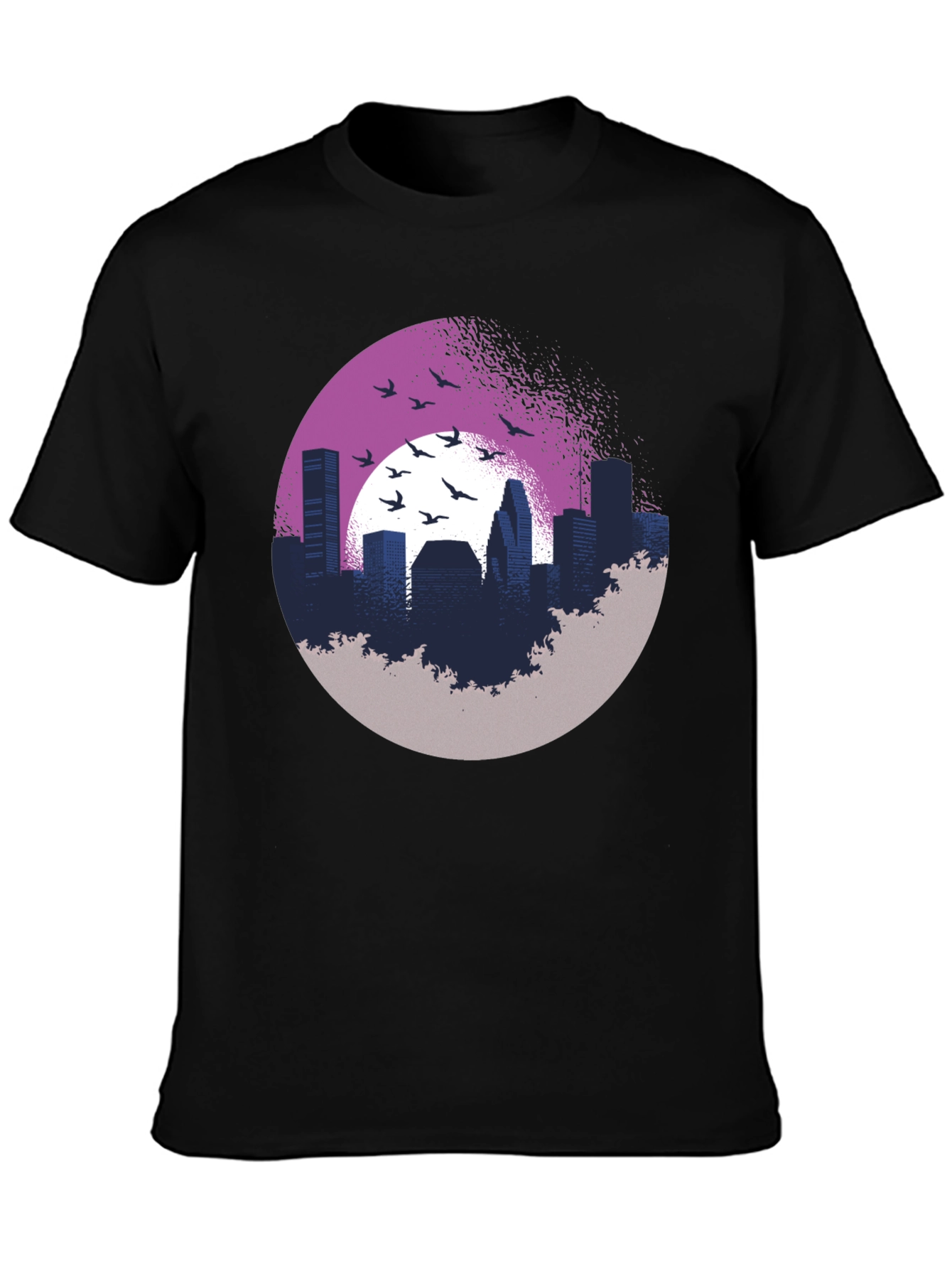 Urban Silhouette T-Shirt: Cityscape Graphic Tee