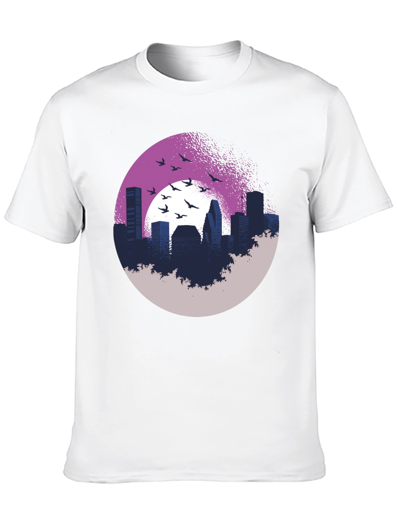 Urban Silhouette T-Shirt: Cityscape Graphic Tee