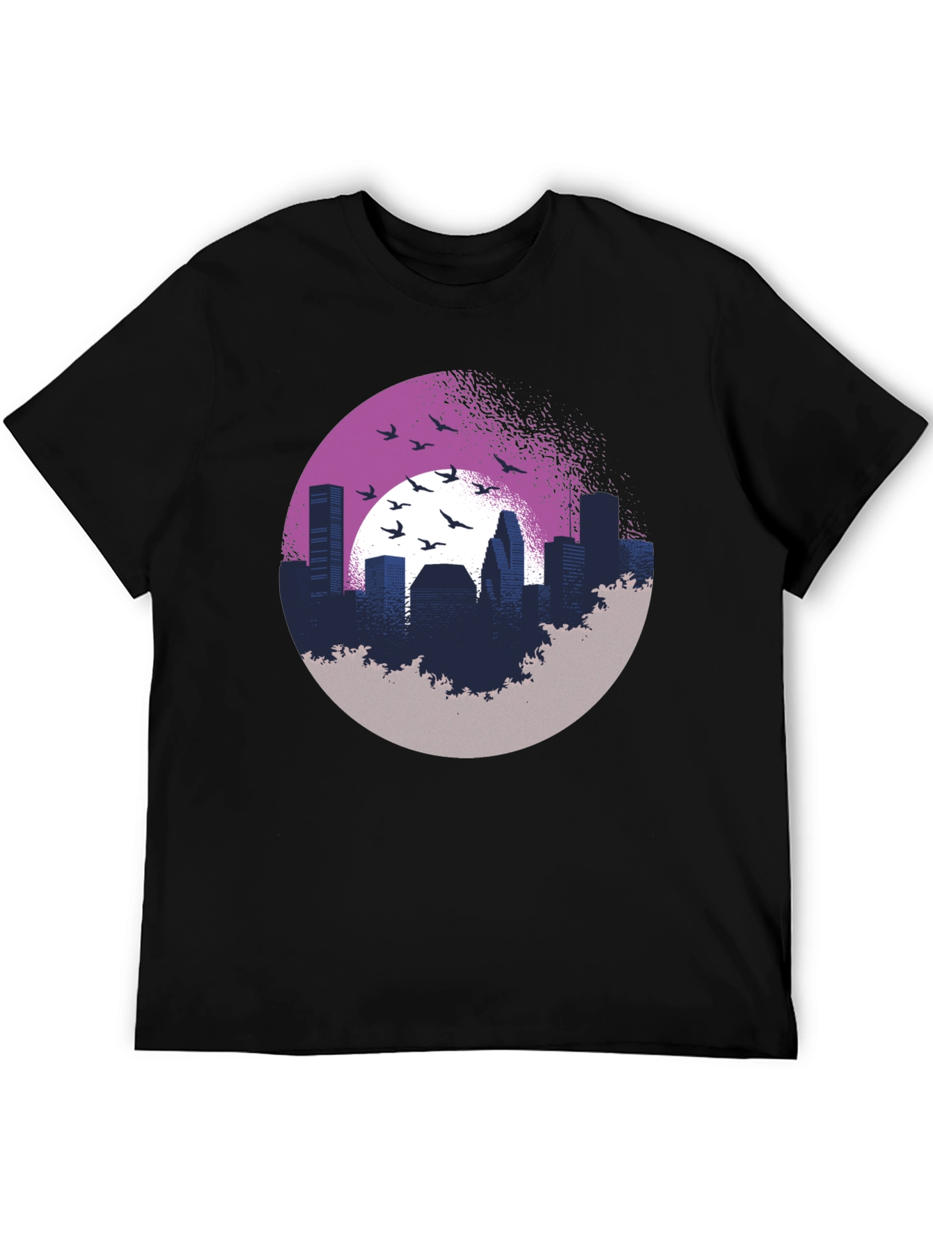 Urban Silhouette T-Shirt: Cityscape Graphic Tee