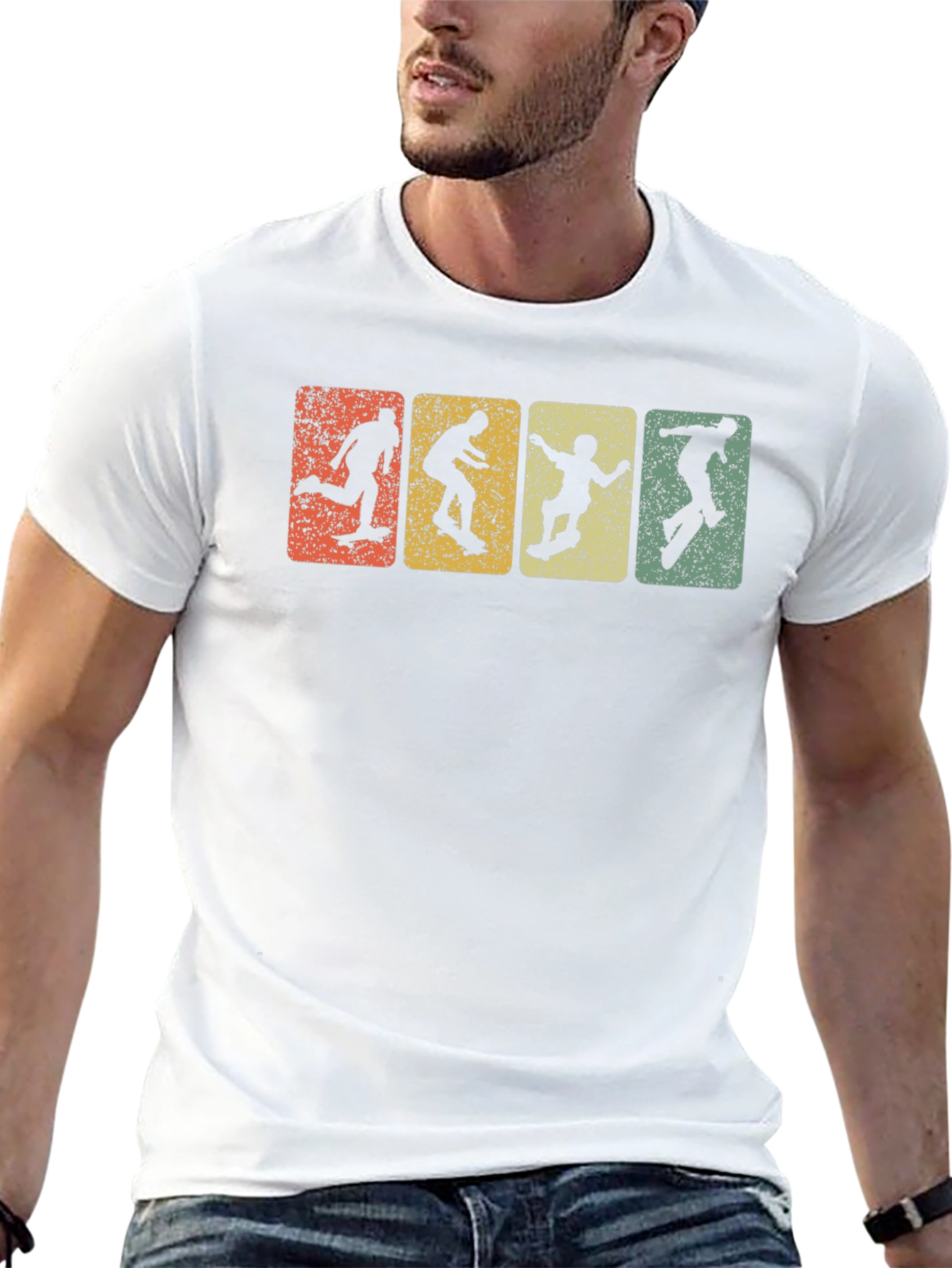 Retro Skateboarder T-Shirt - Cool Skater Gift