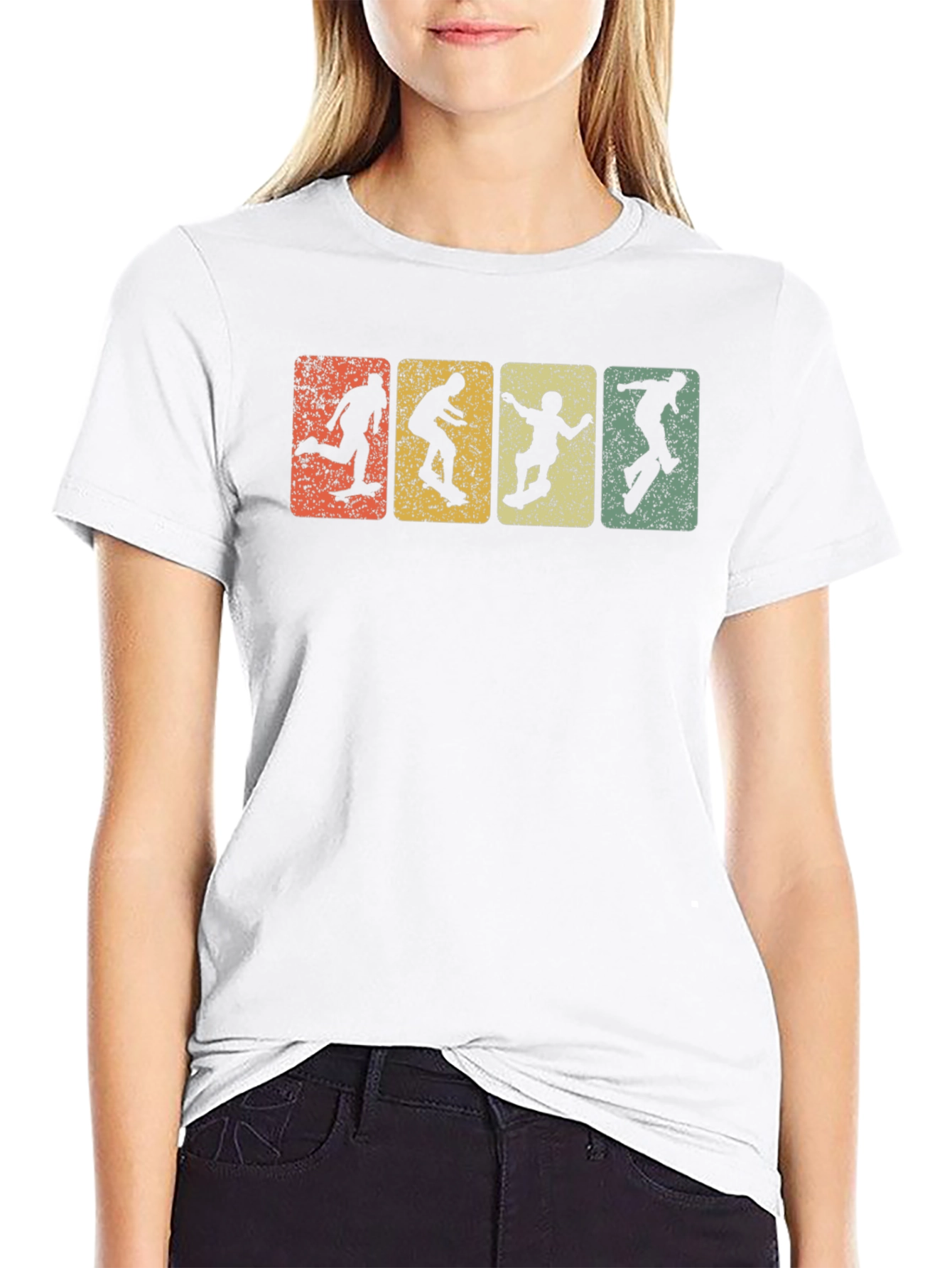 Retro Skateboarder T-Shirt - Cool Skater Gift