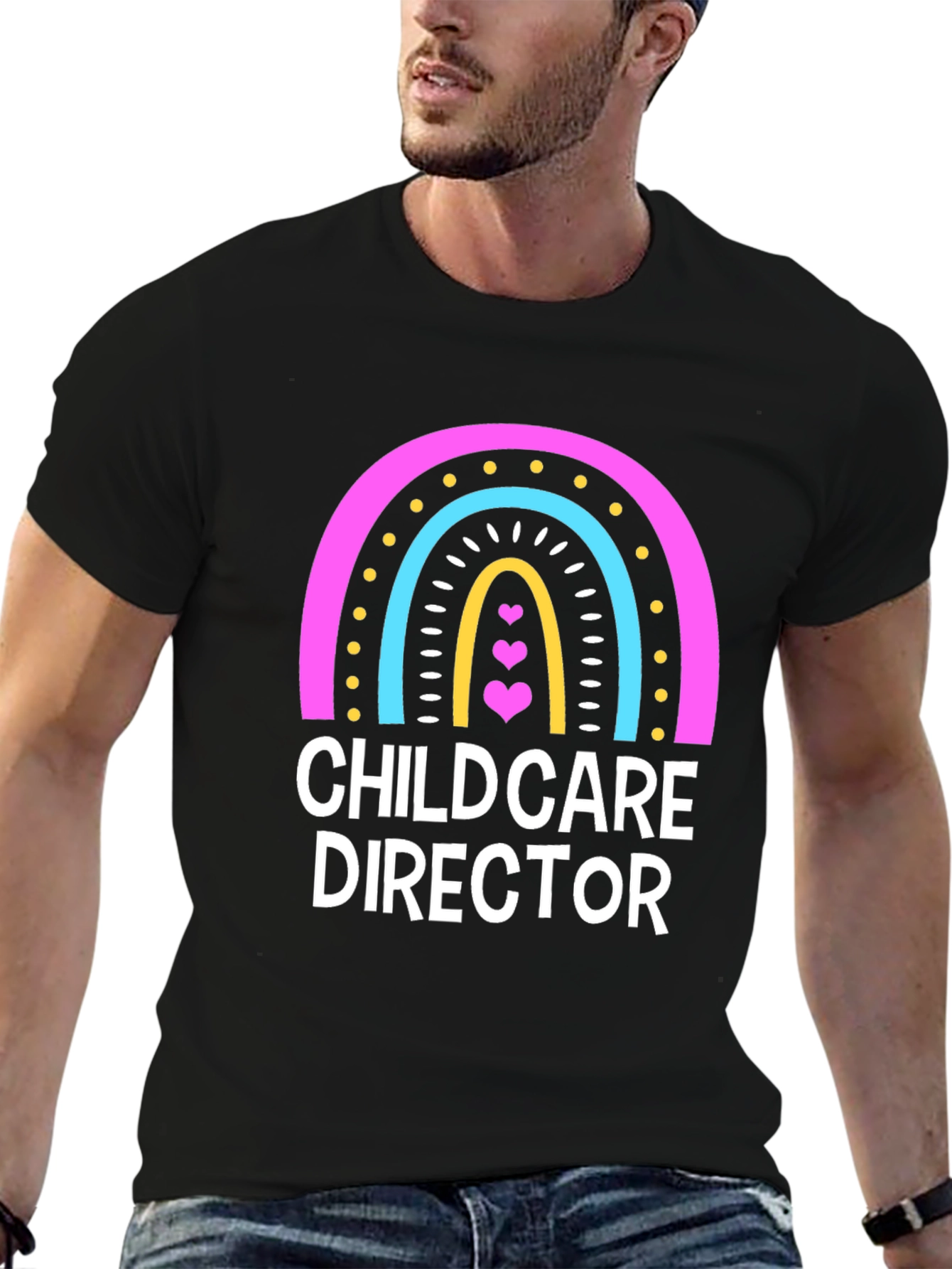 Childcare Director Rainbow Graphic Tee