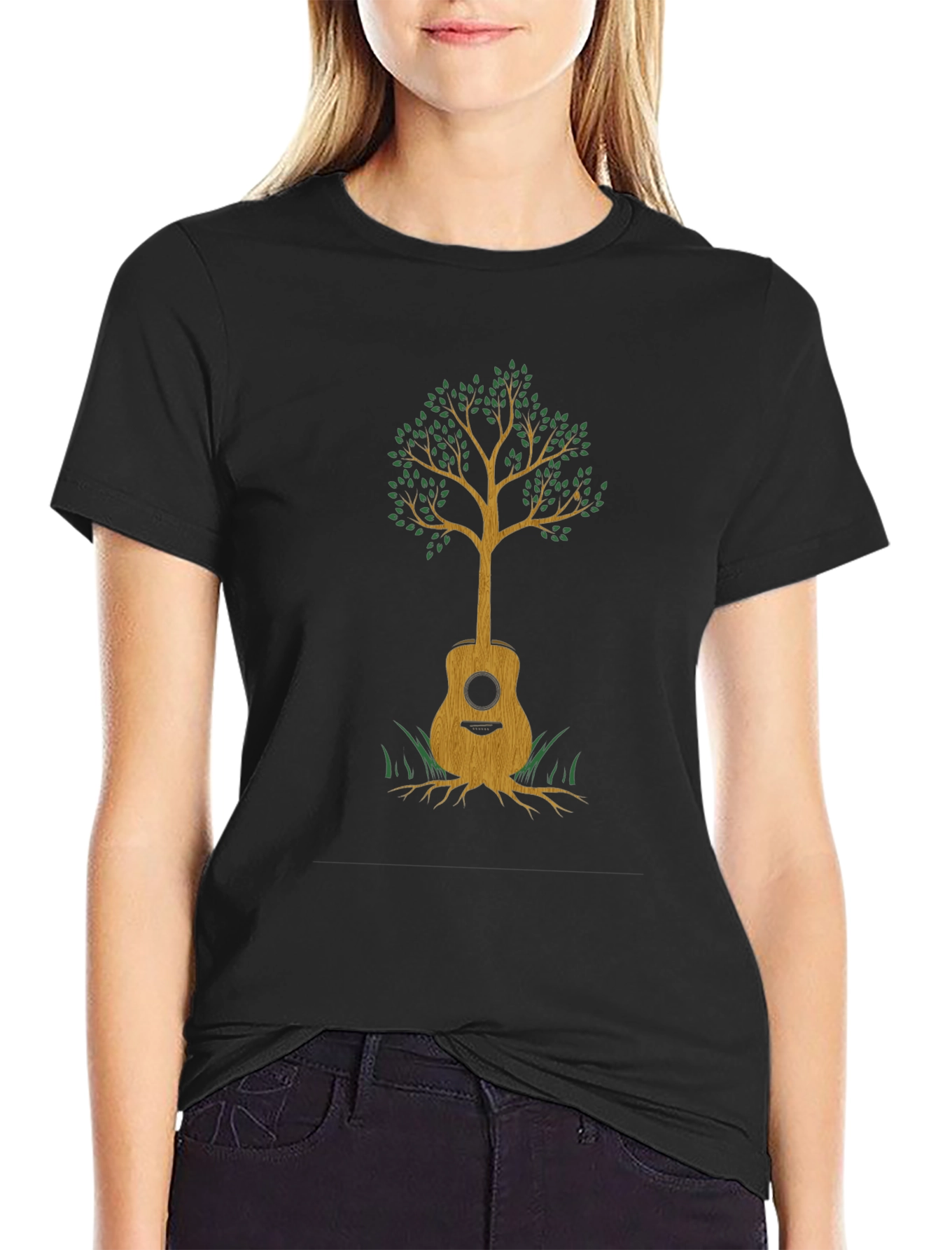 Guitar Tree Graphic Tee - Music & Nature