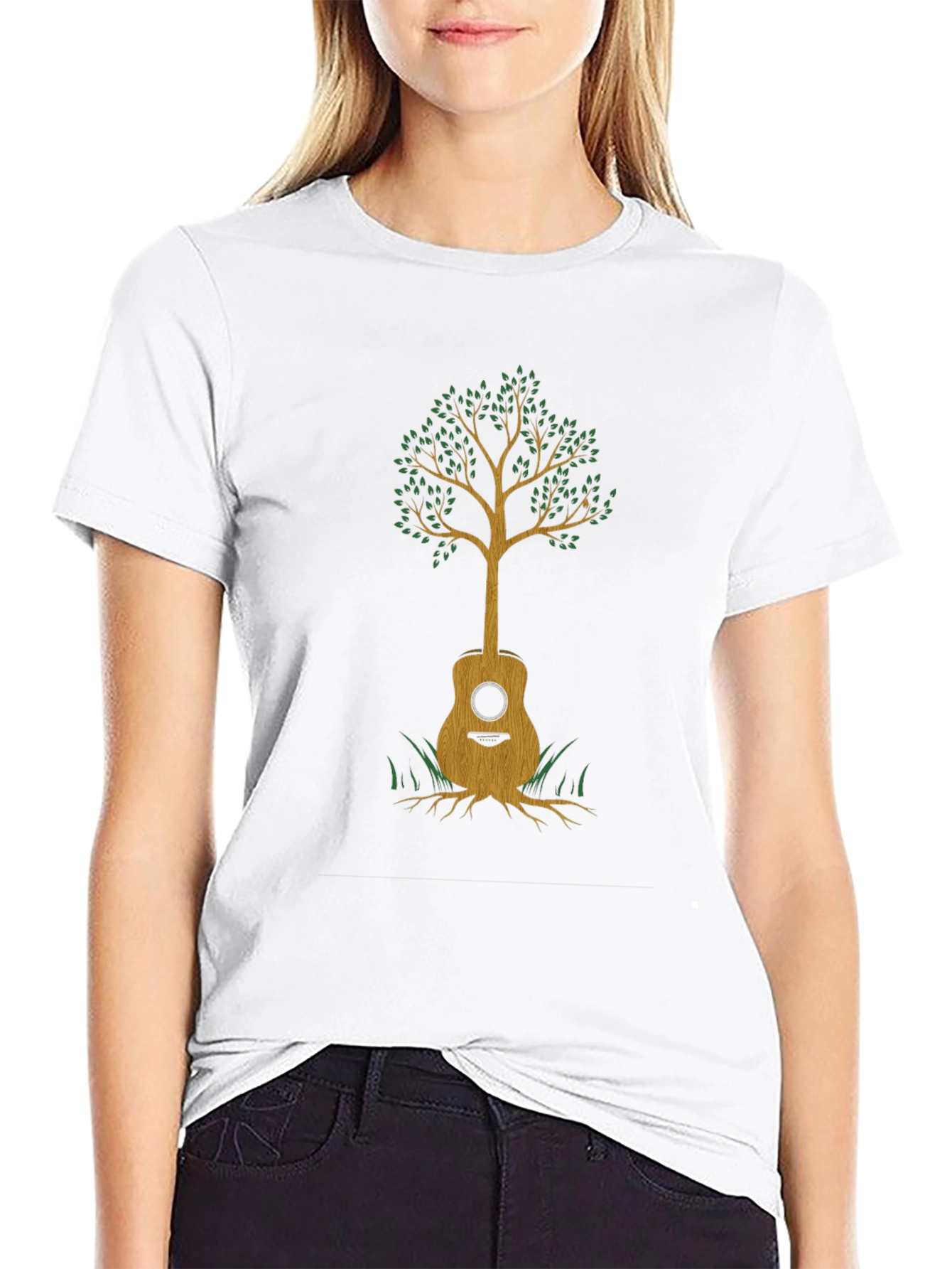 Guitar Tree Graphic Tee - Music & Nature