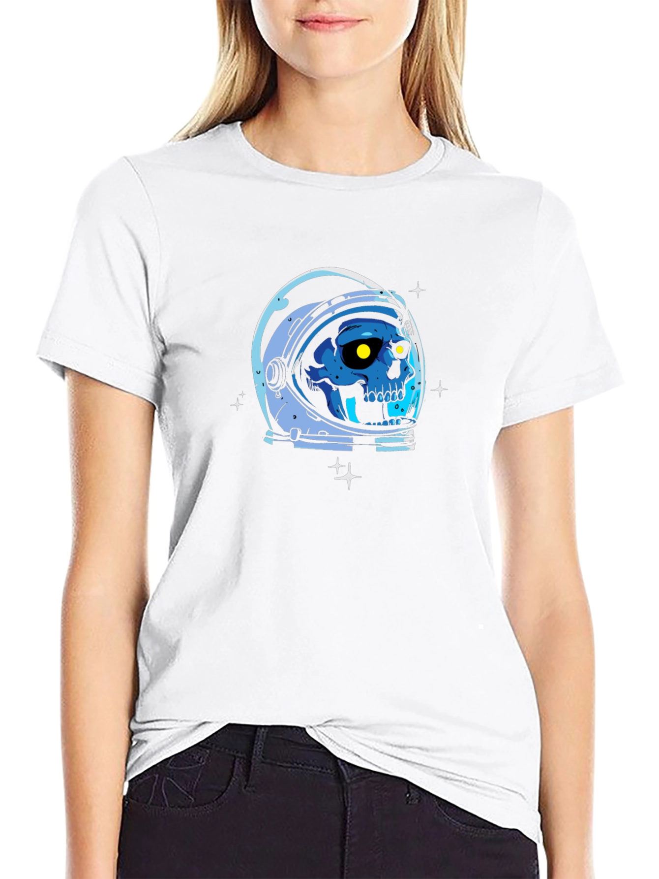 Skull Astronaut T-Shirt - Gothic Space Explorer