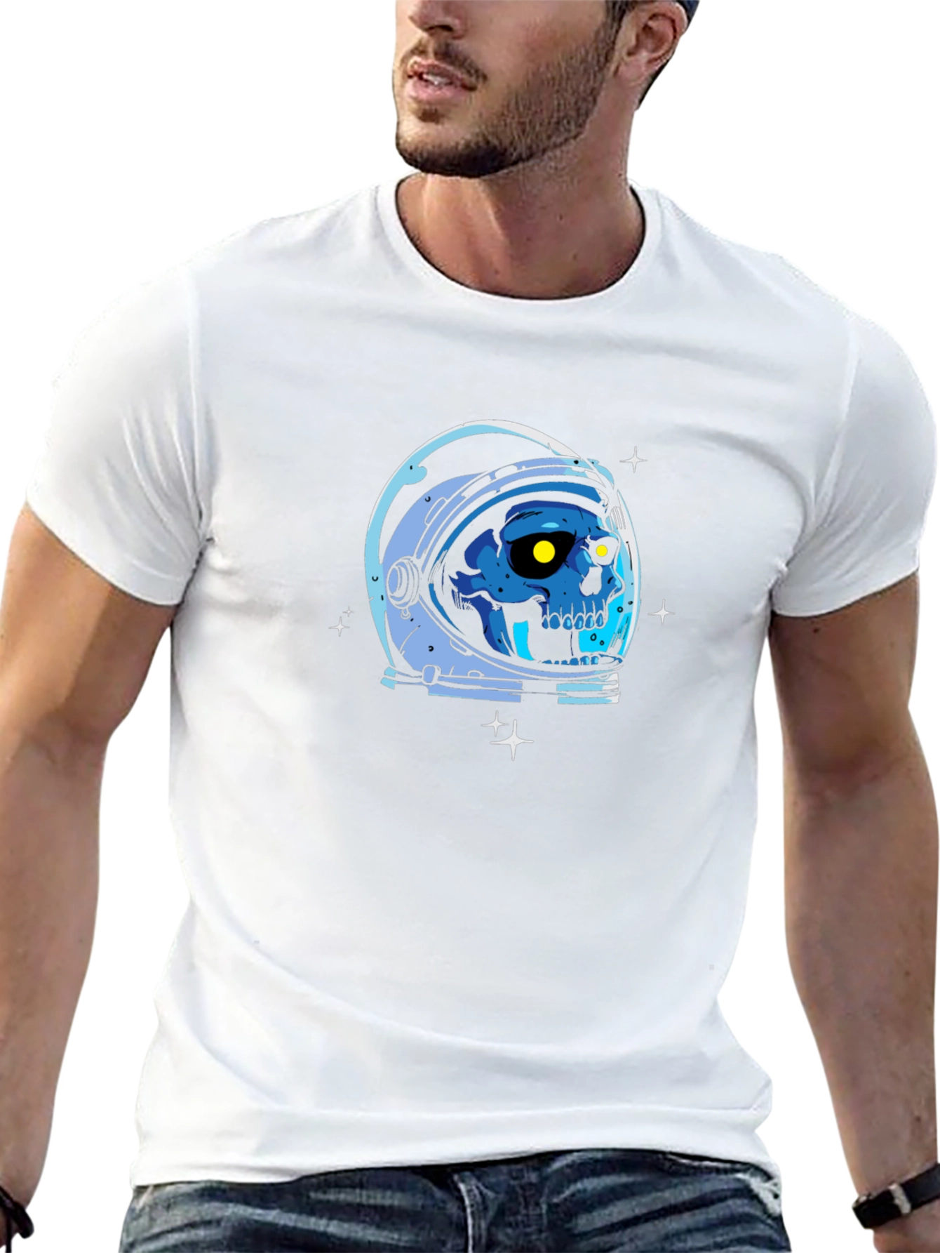 Skull Astronaut T-Shirt - Gothic Space Explorer