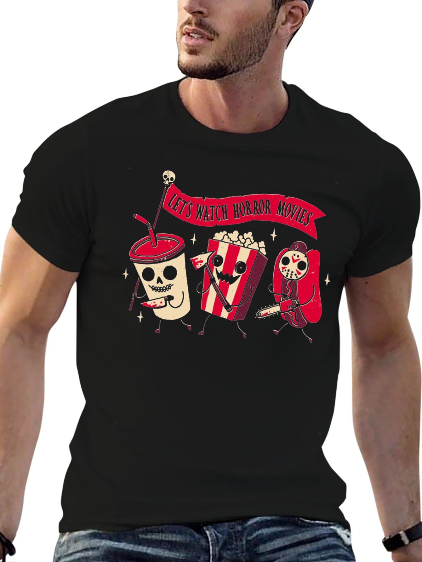 Lets Watch Horror Movies T-Shirt