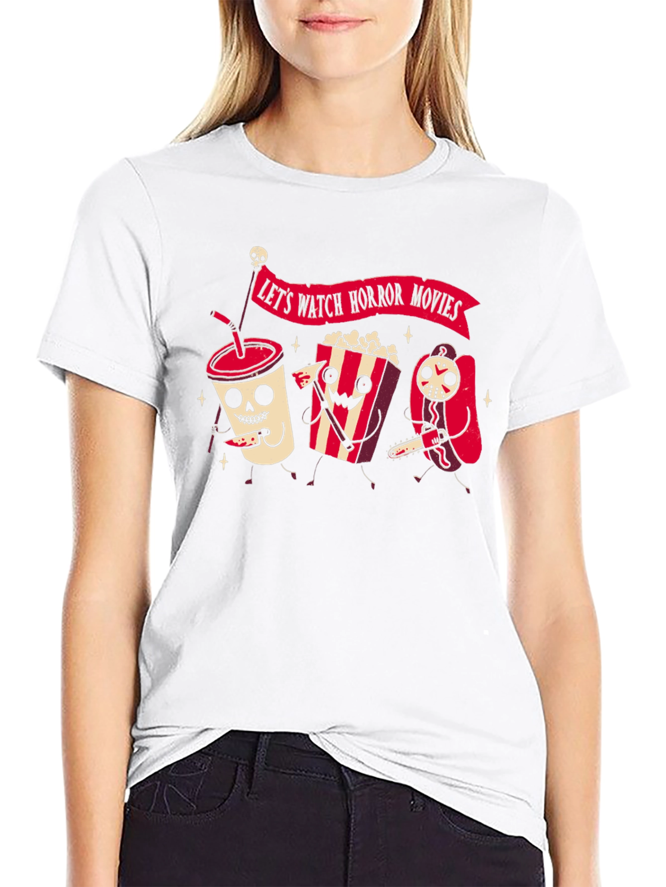 Lets Watch Horror Movies T-Shirt