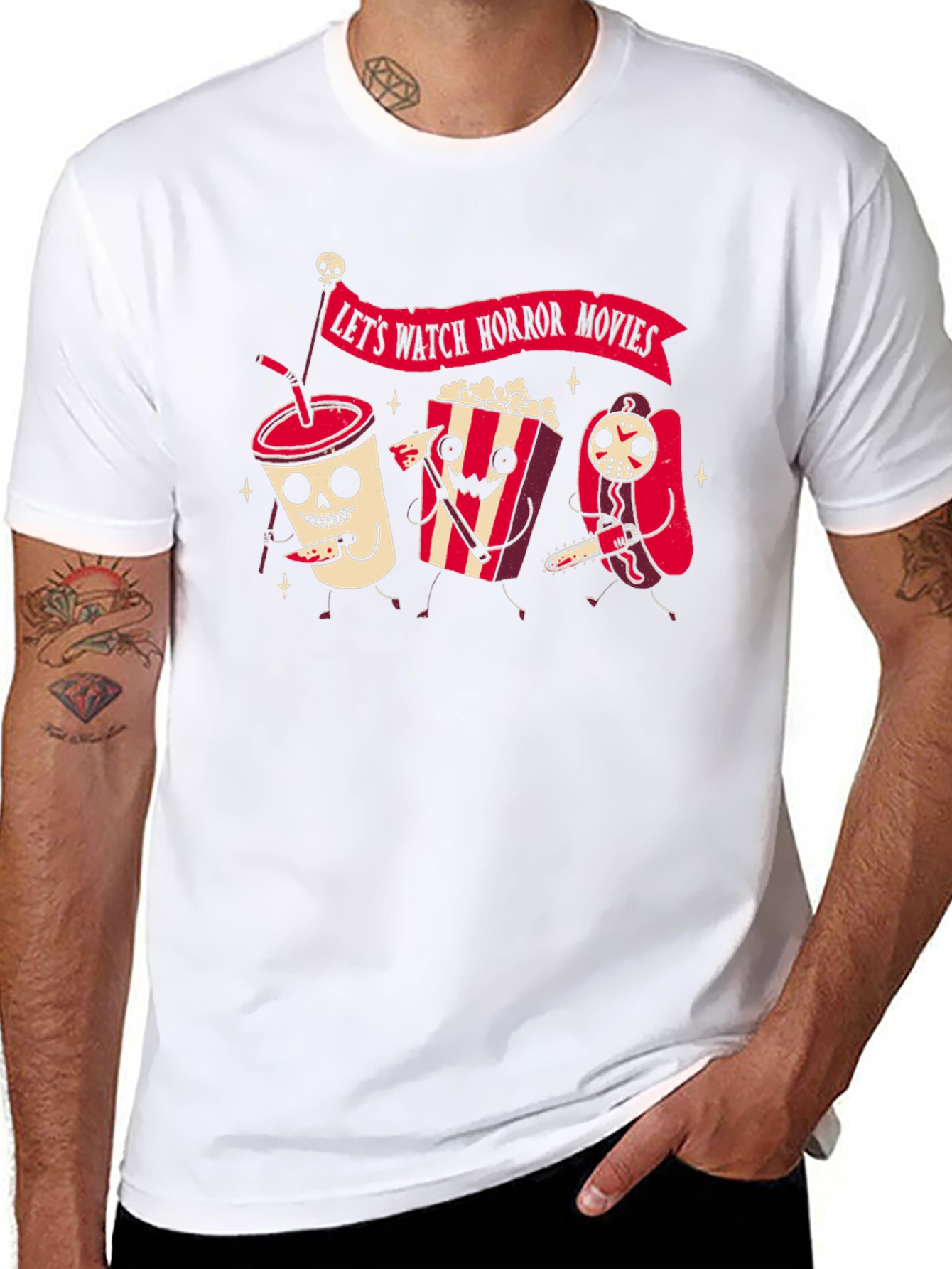 Lets Watch Horror Movies T-Shirt