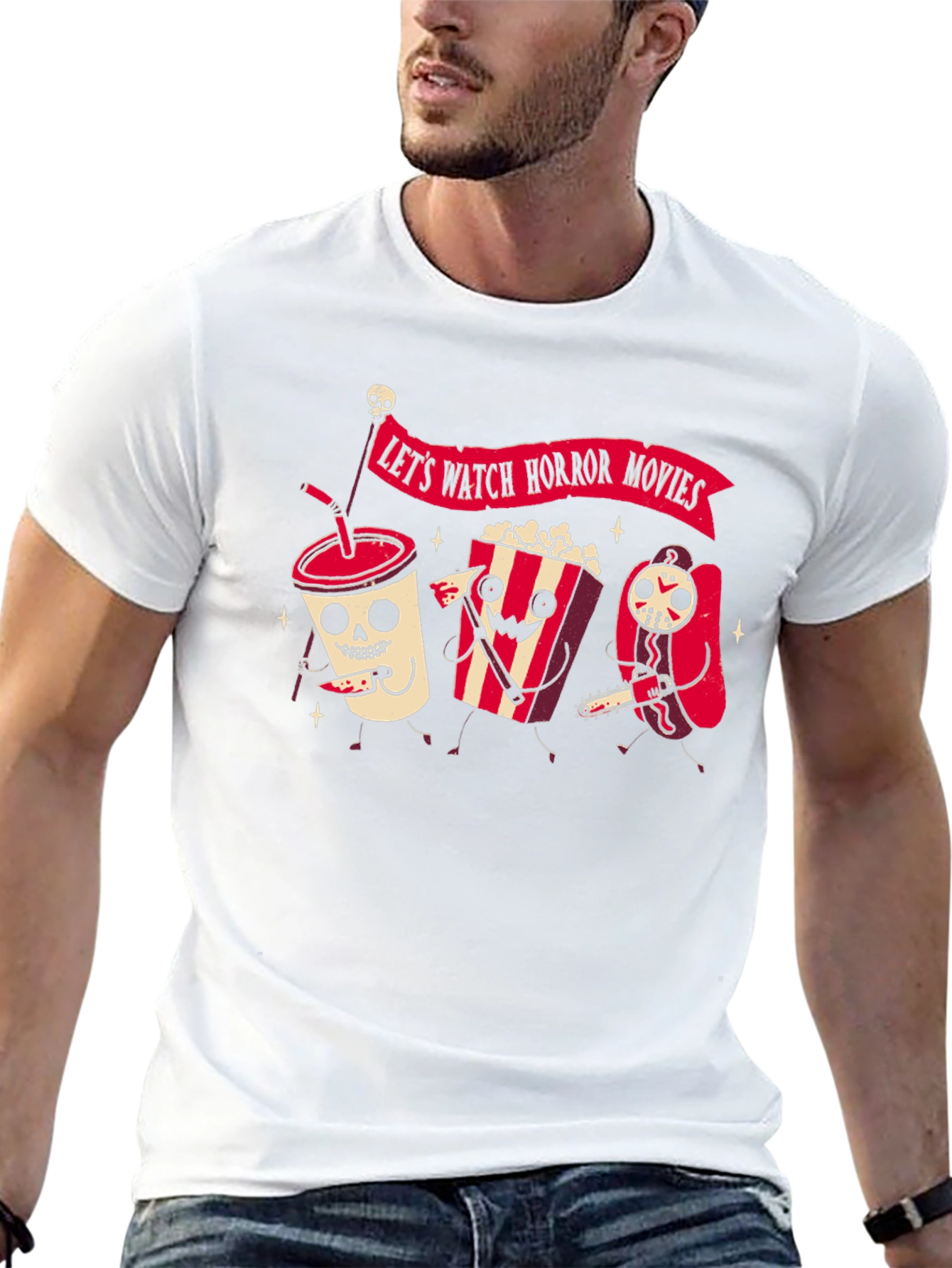 Lets Watch Horror Movies T-Shirt