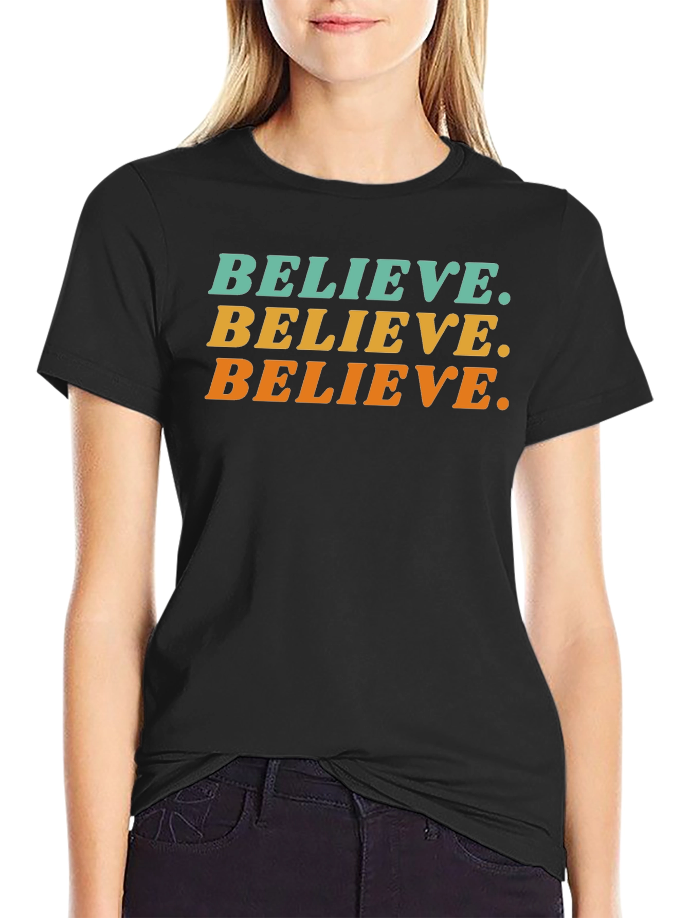 Believe Graphic T-Shirt - Retro Style