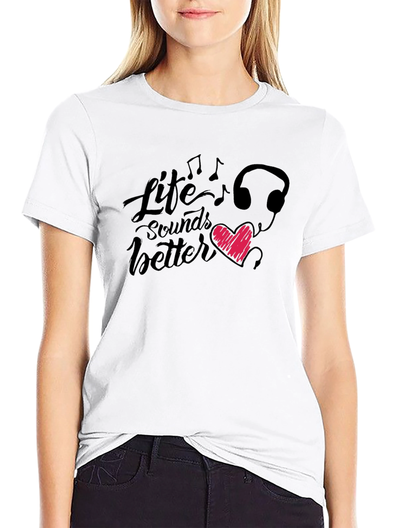Life Sounds Better Graphic T-Shirt
