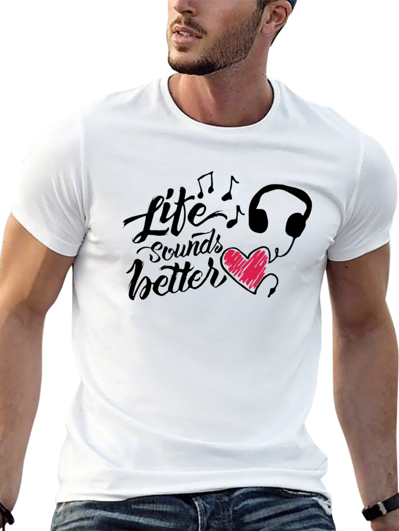 Life Sounds Better Graphic T-Shirt