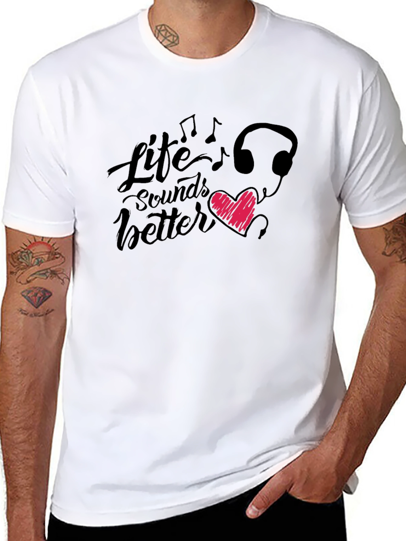 Life Sounds Better Graphic T-Shirt