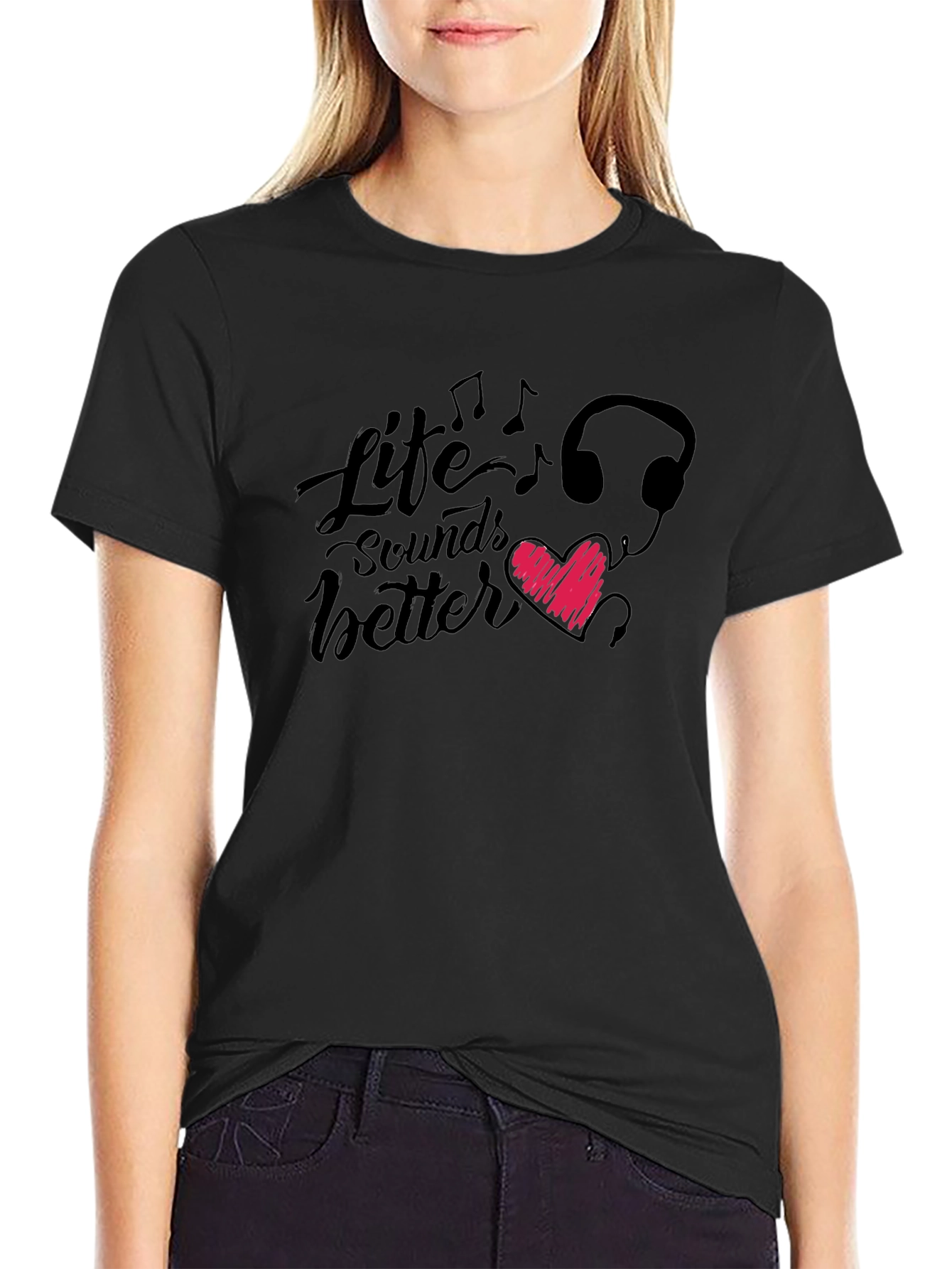 Life Sounds Better Graphic T-Shirt
