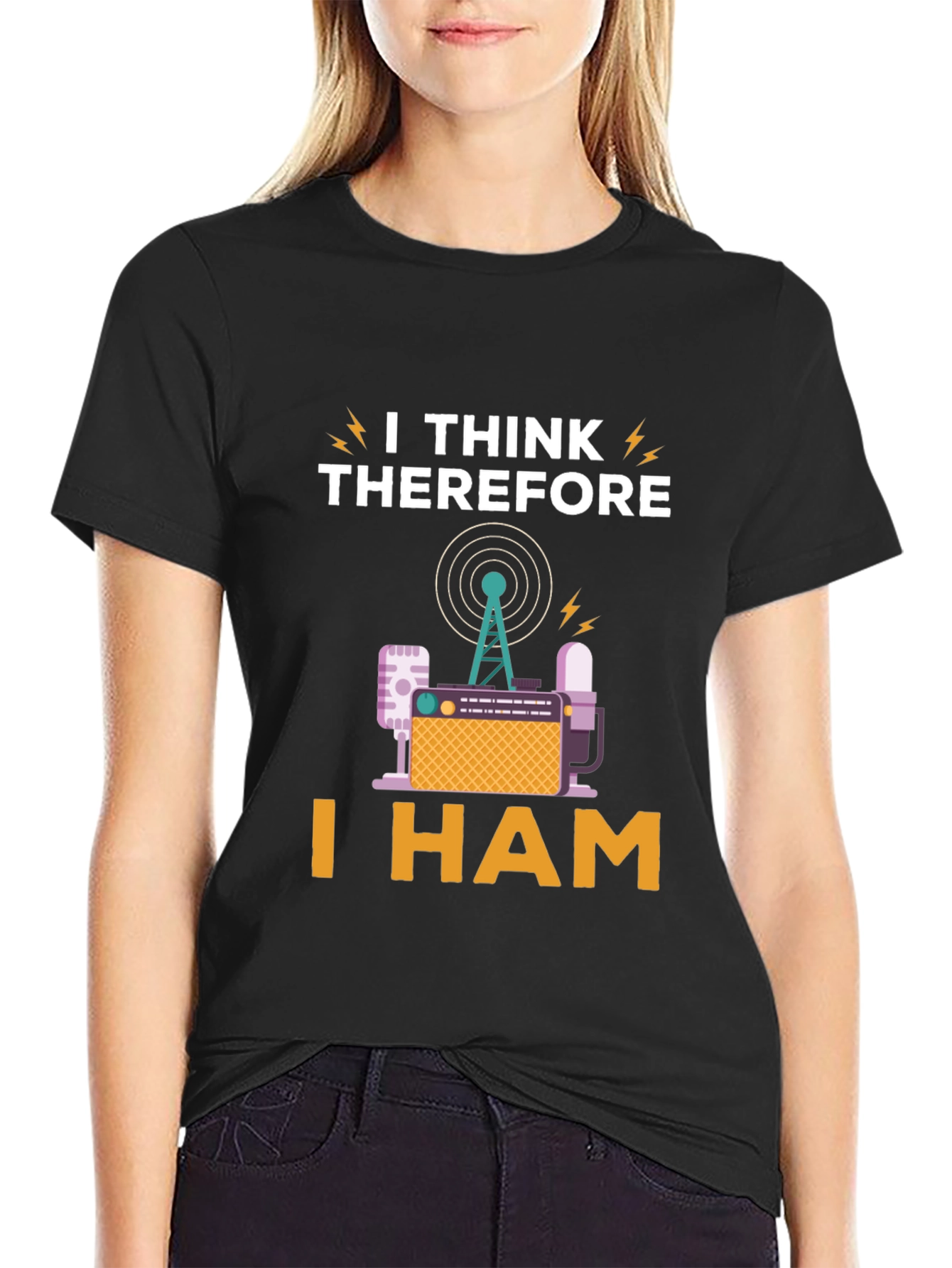 I Think Therefore I Ham Radio T-Shirt
