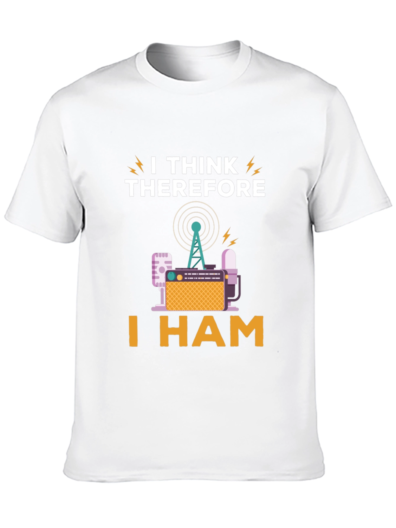 I Think Therefore I Ham Radio T-Shirt