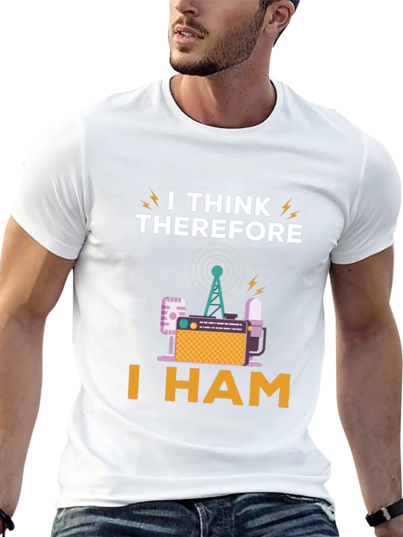 I Think Therefore I Ham Radio T-Shirt