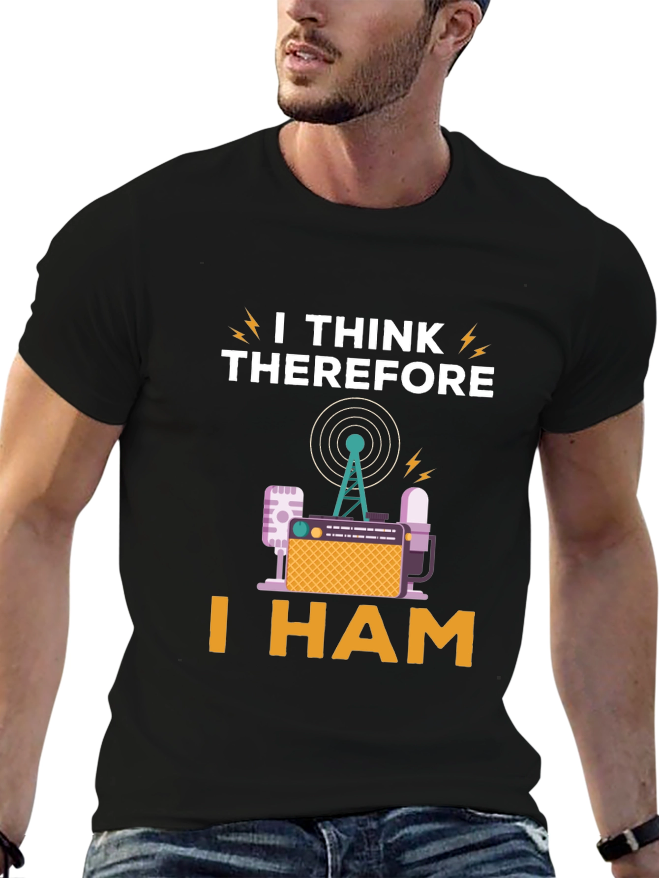 I Think Therefore I Ham Radio T-Shirt