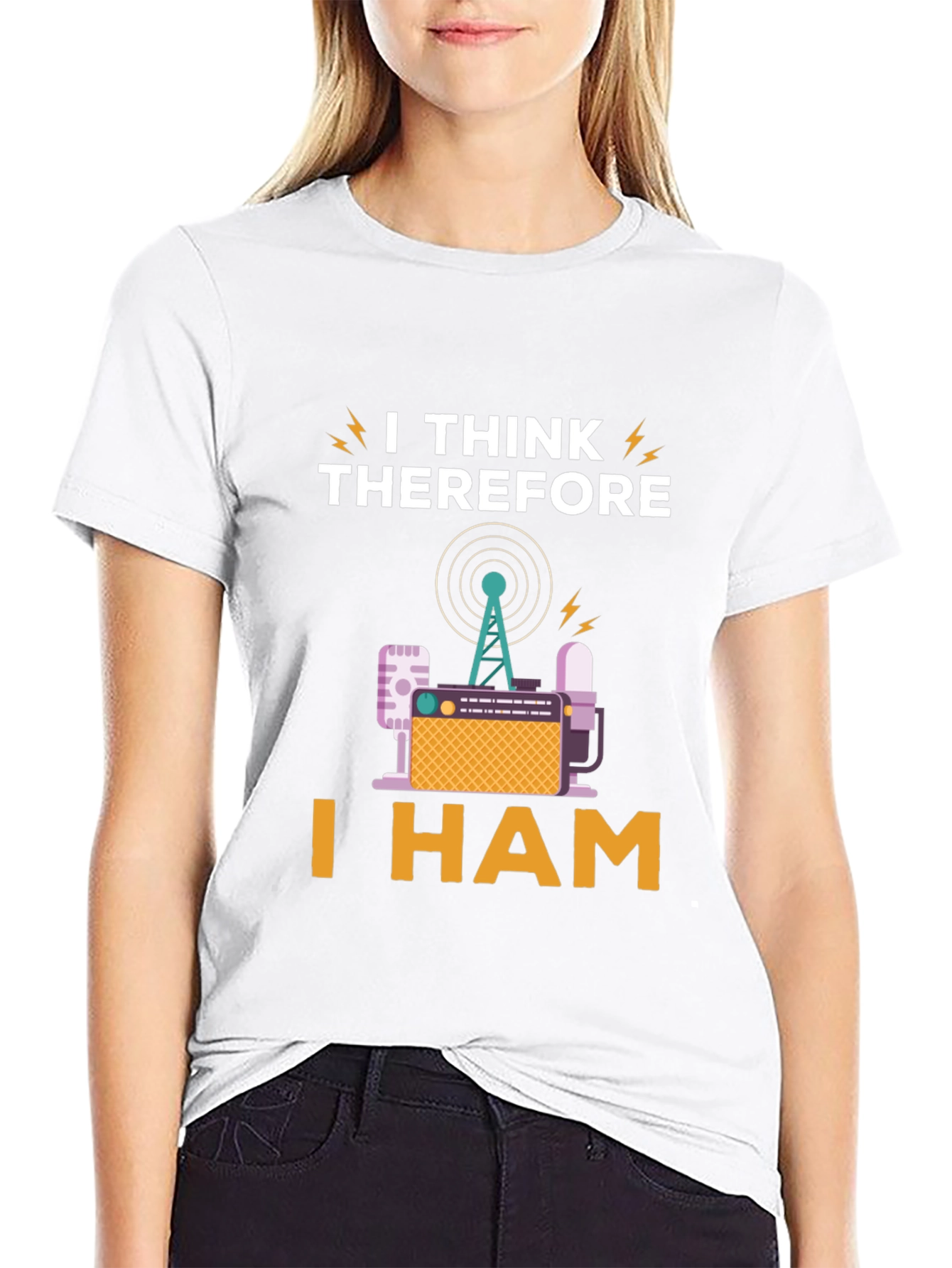I Think Therefore I Ham Radio T-Shirt