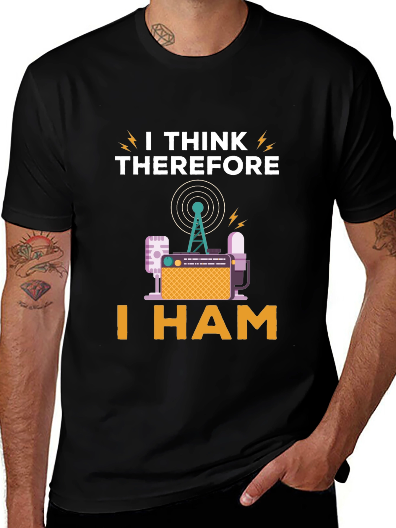 I Think Therefore I Ham Radio T-Shirt