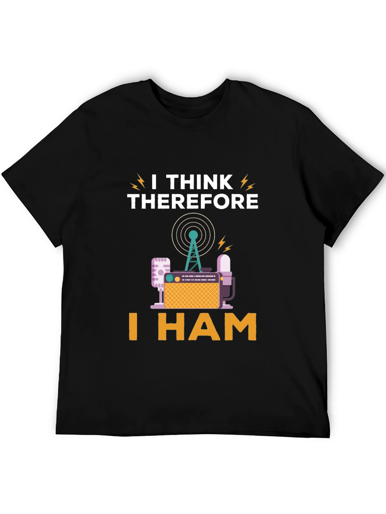 I Think Therefore I Ham Radio T-Shirt