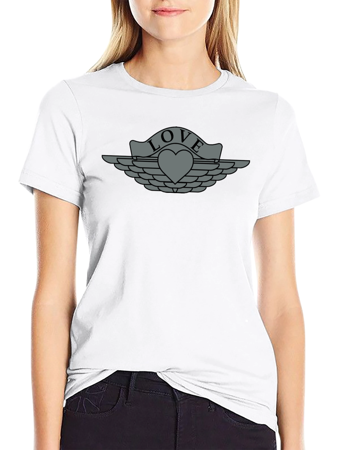 Love Wings Graphic T-Shirt - Stylish Casual Tee