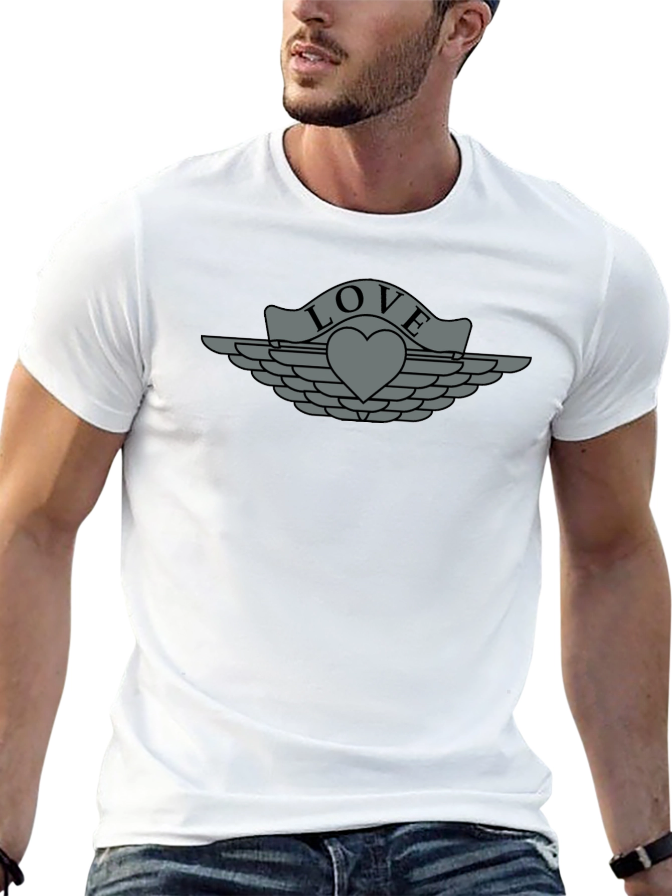 Love Wings Graphic T-Shirt - Stylish Casual Tee
